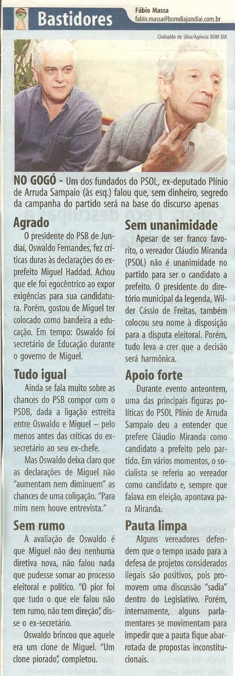 Bom Dia Jundiaí - 17/03/2008