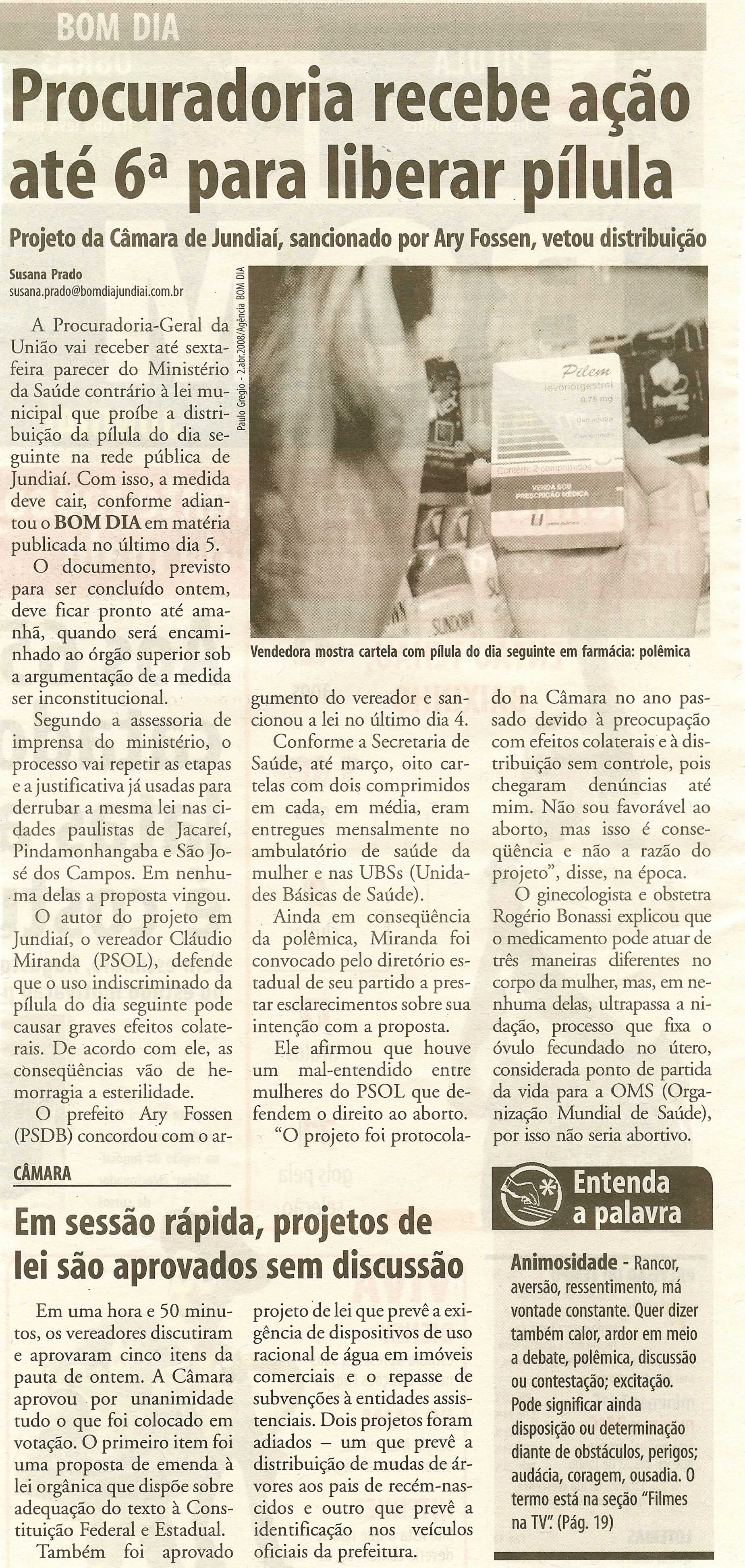 Bom Dia Jundiaí - 16/04/2008