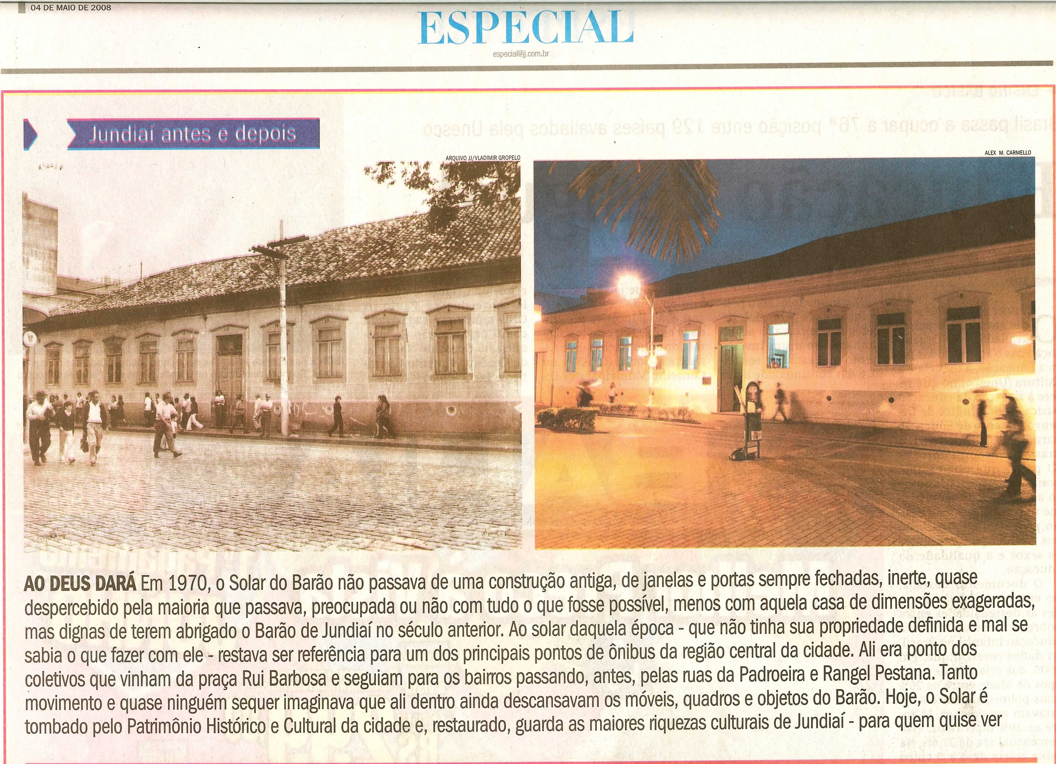Jornal de Jundiaí - 04/05/2008