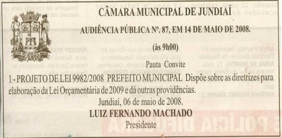 Jornal de Jundiaí - 10/05/2008