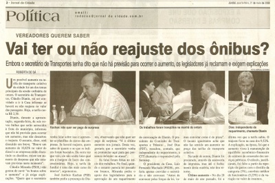 Jornal da Cidade - 21/05/2008