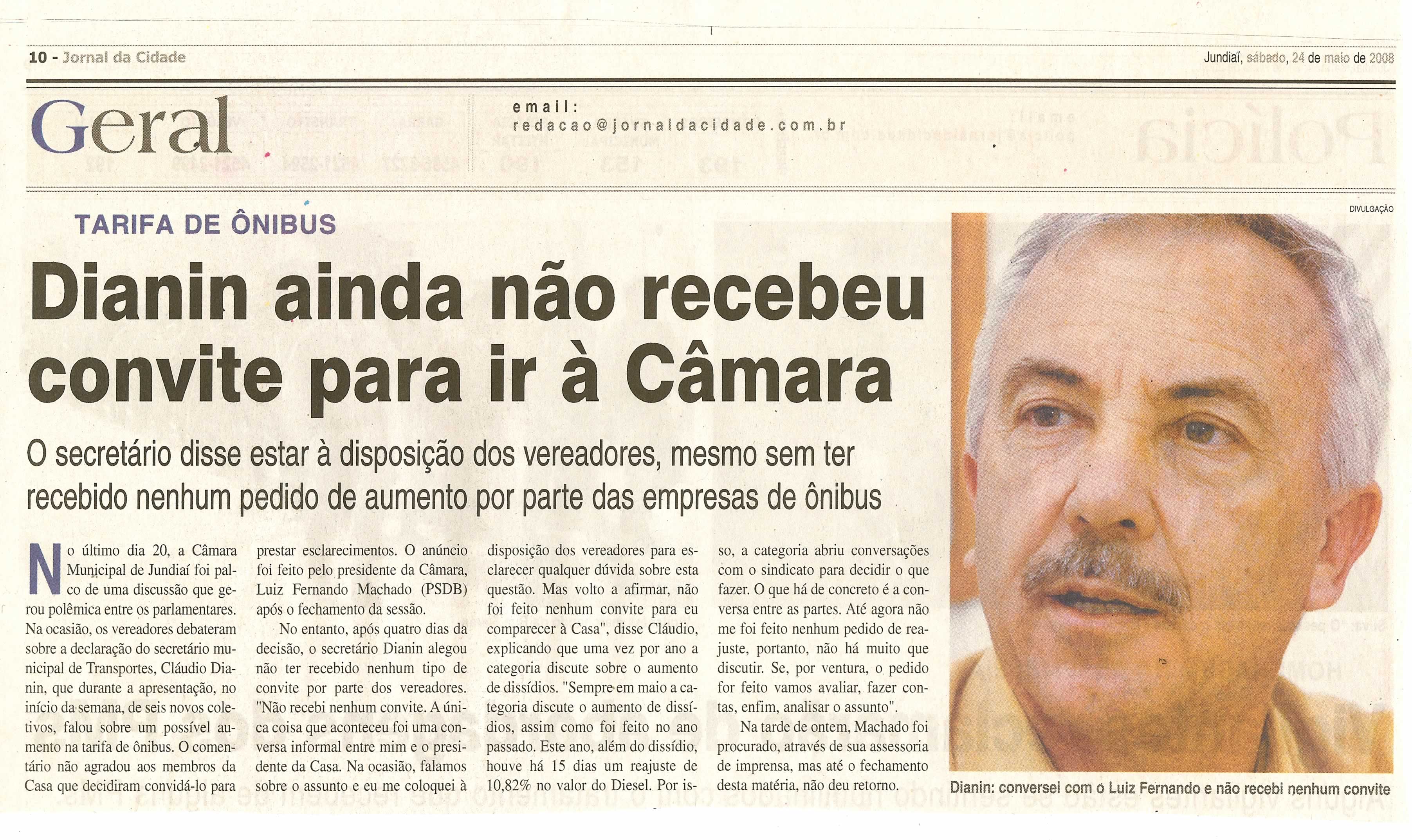 Jornal da Cidade - 24/05/2008