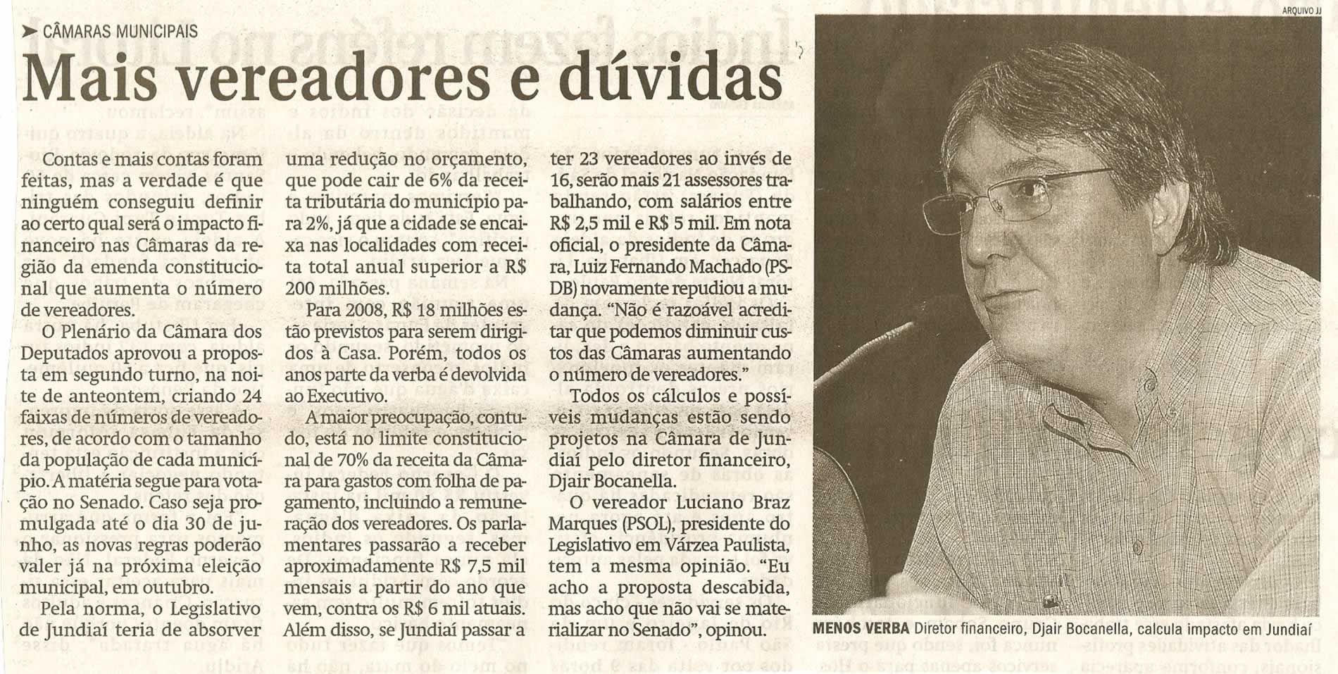 Jornal de Jundiaí - 30/05/2008