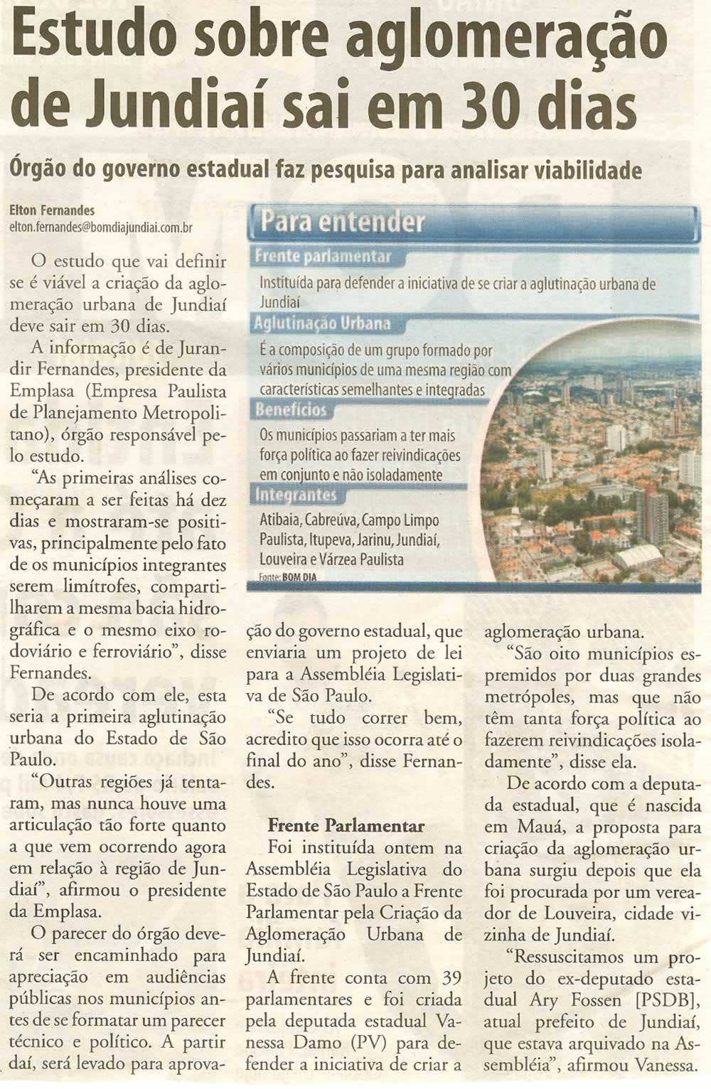 Bom Dia Jundiaí - 30/05/2008