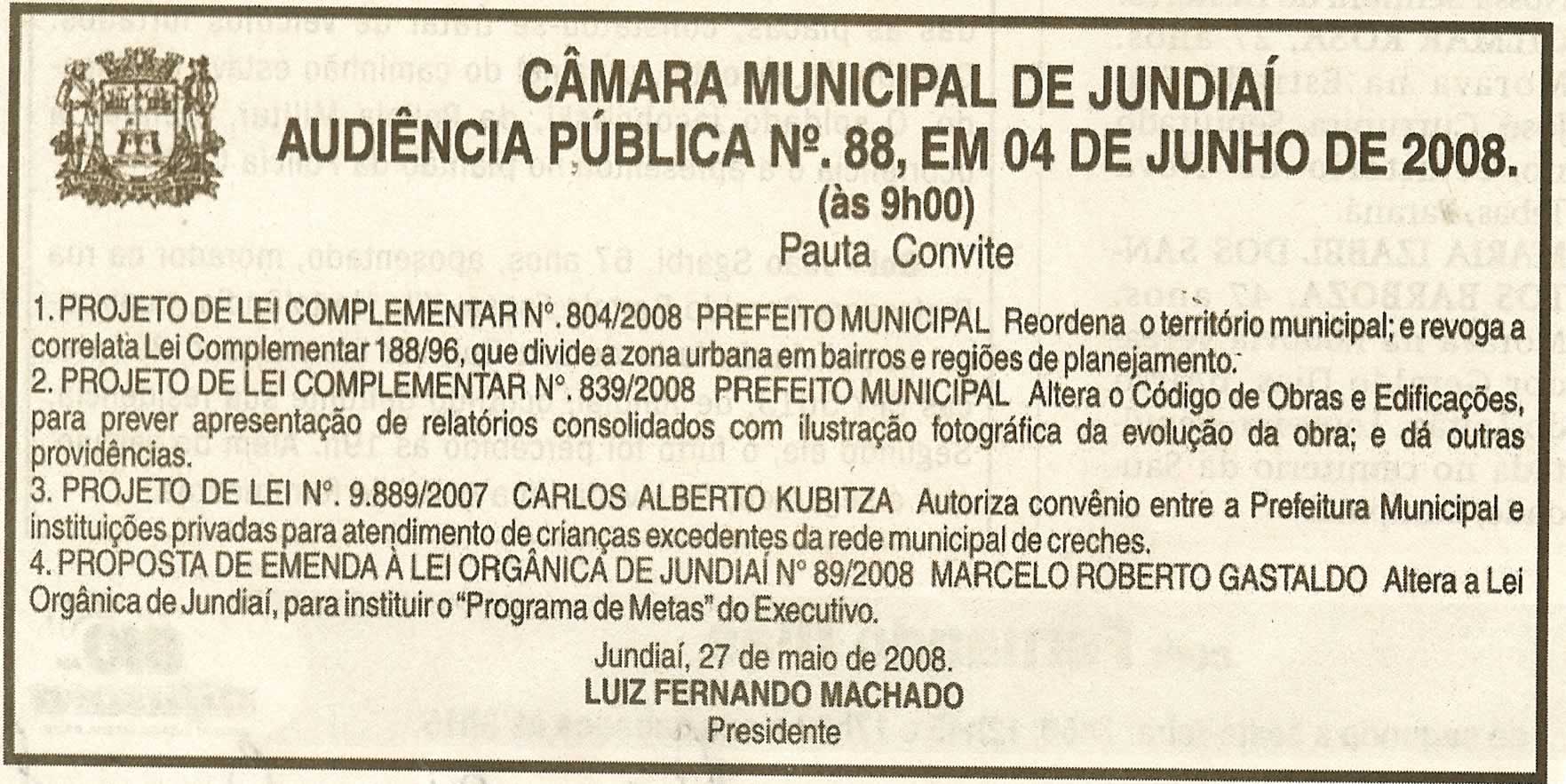 Jornal de Jundiaí - 31/05/2008