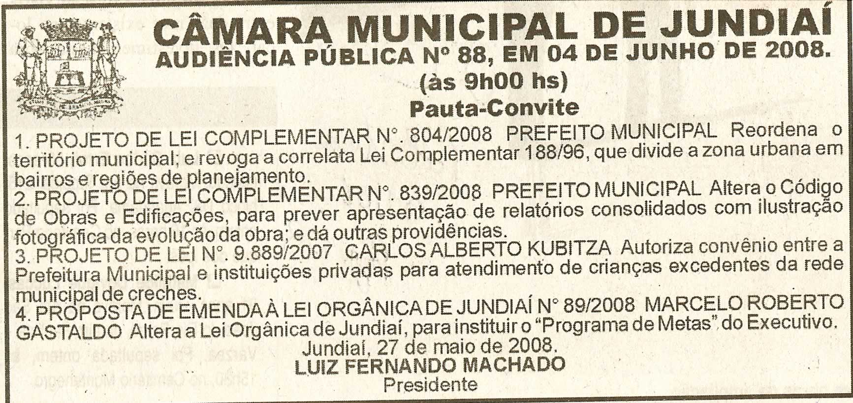 Jornal da Cidade - 01/06/2008