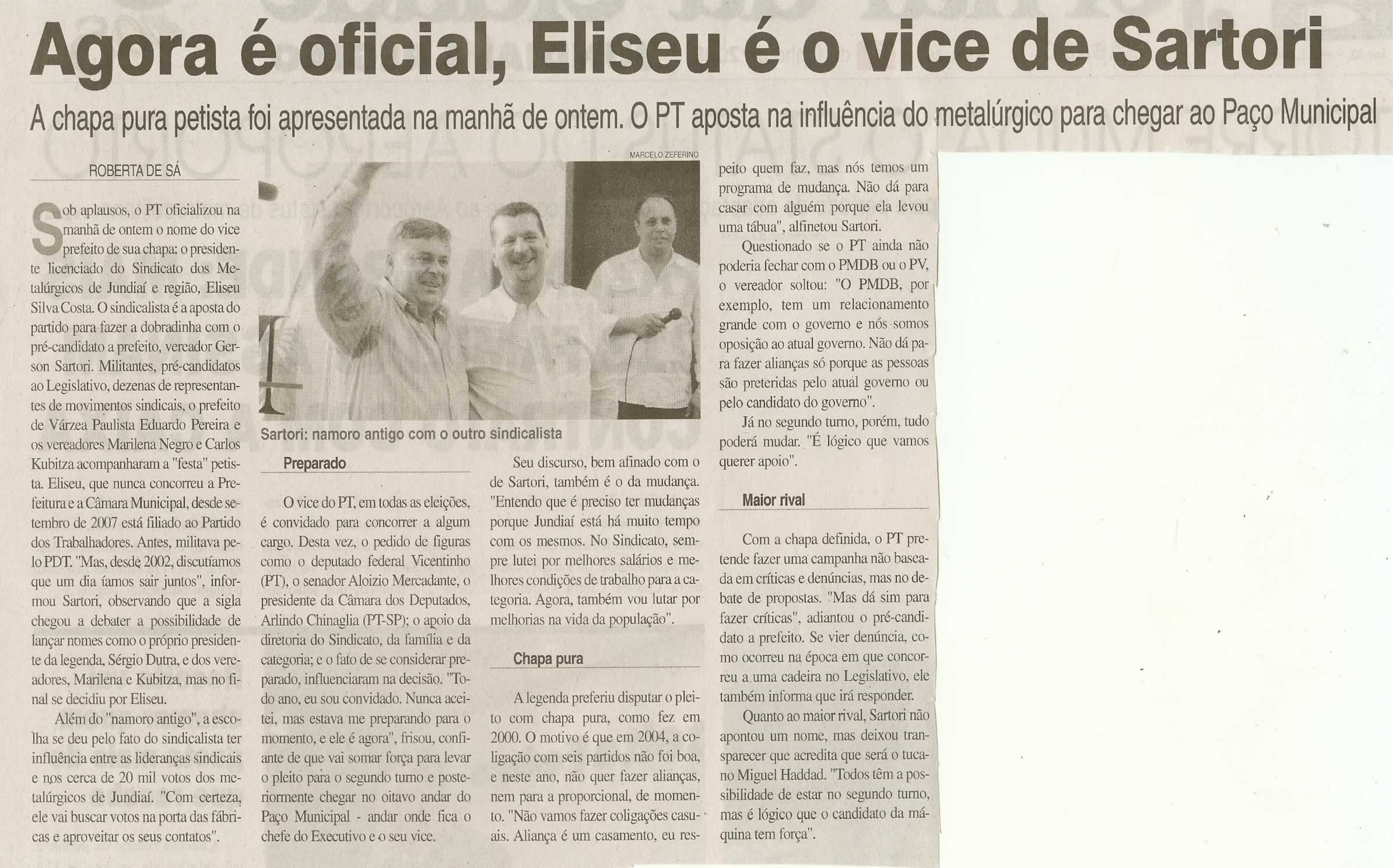 Jornal da Cidade - 07/06/2008