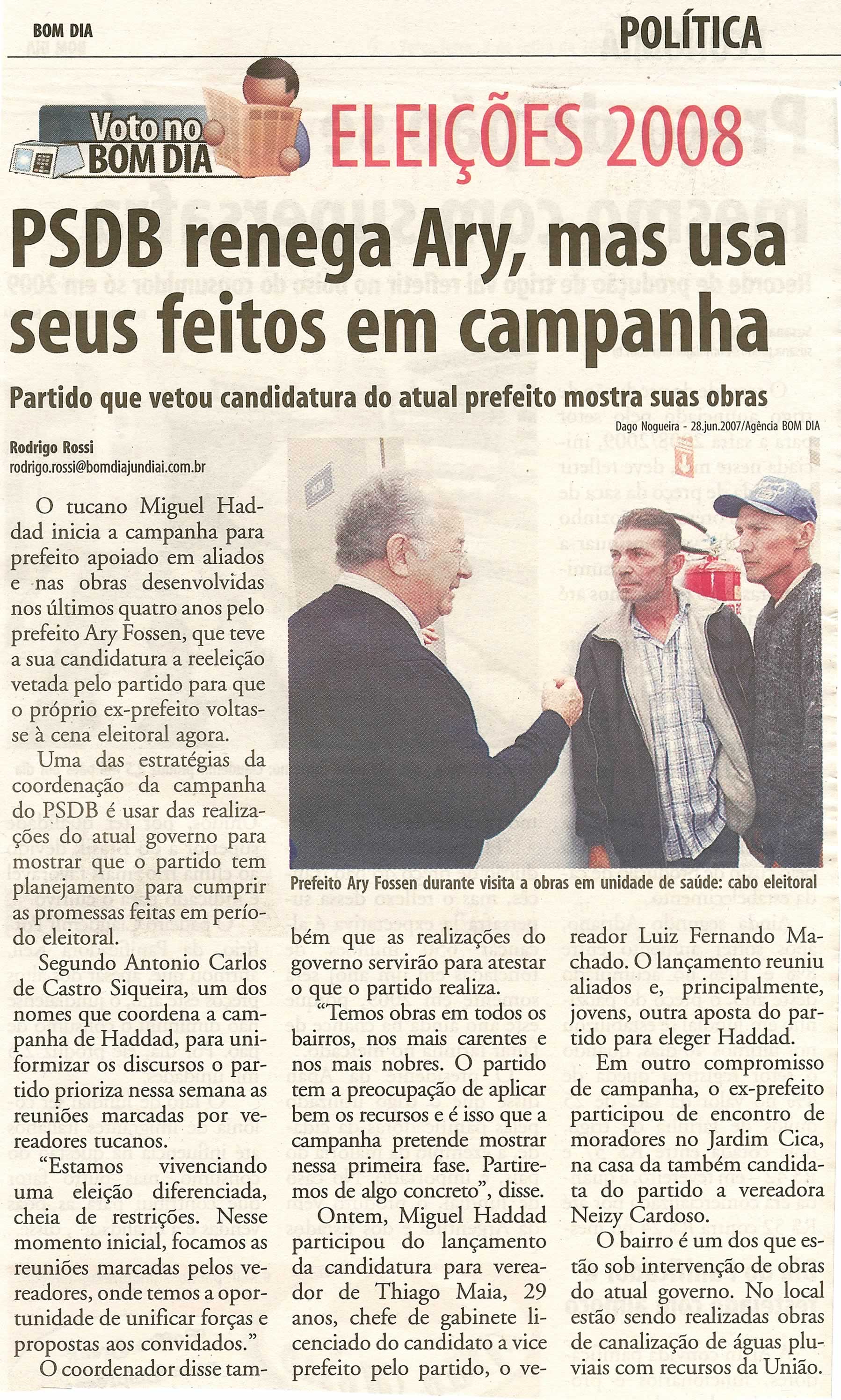 Bom Dia Jundiaí - 08/07/2008