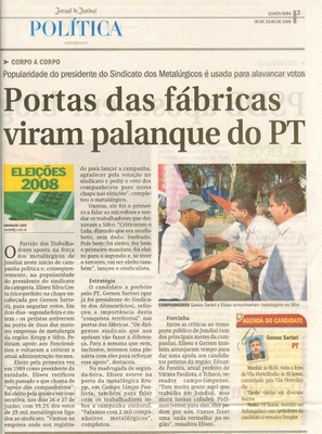 Jornal de Jundiaí - 09/07/2008