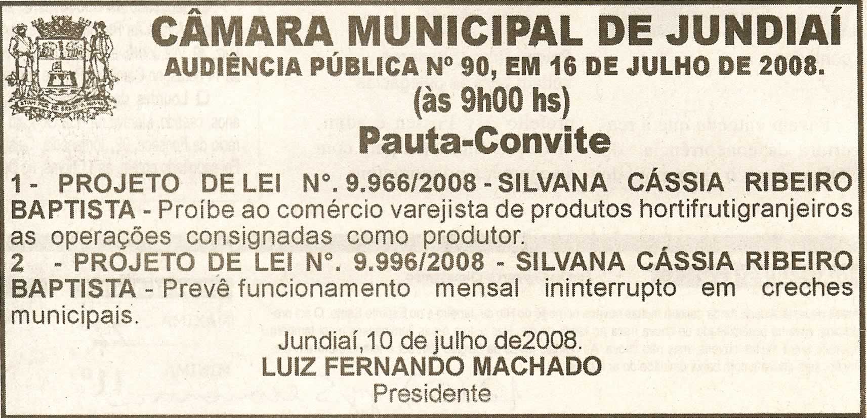 Jornal da Cidade - 12/07/2008