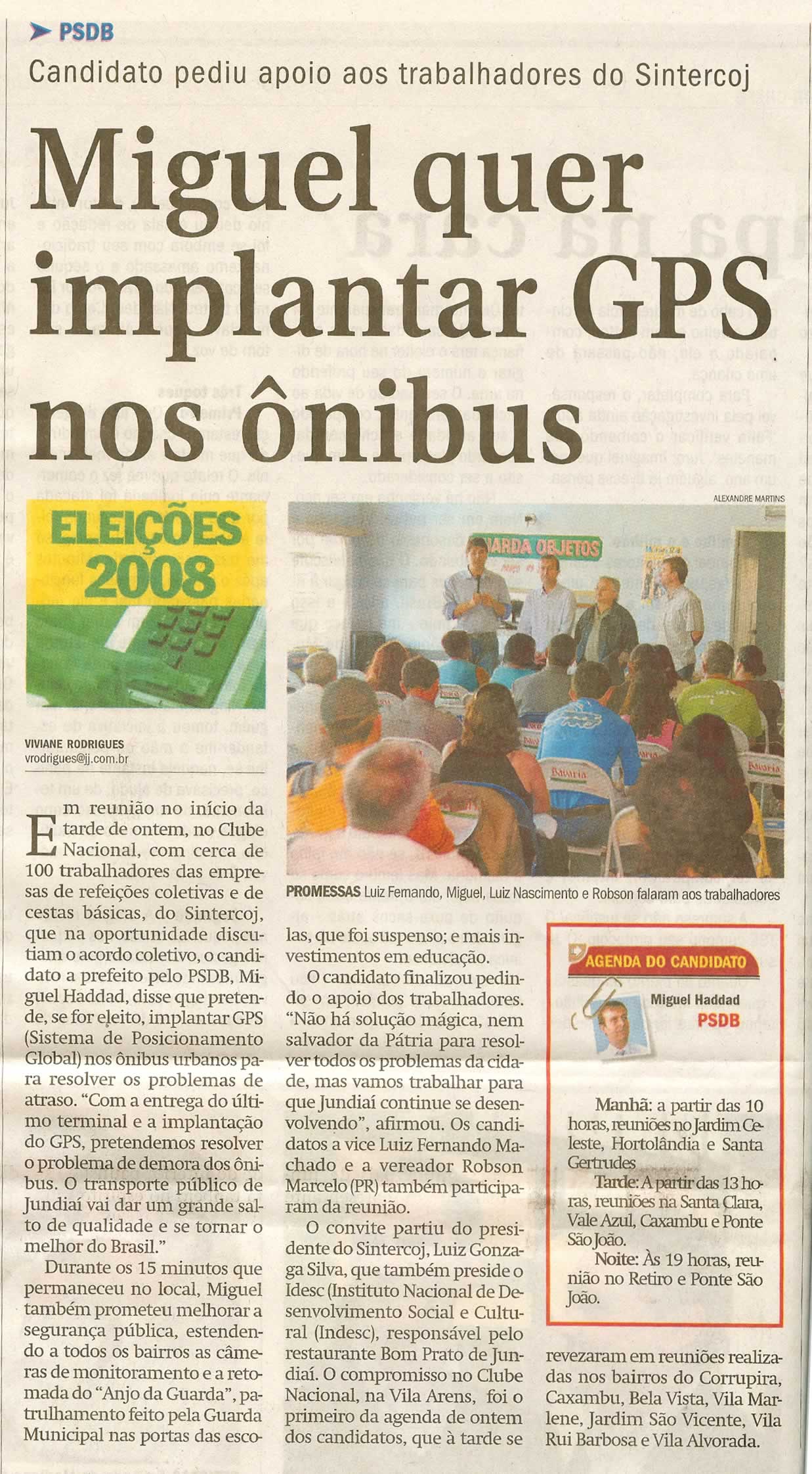 Jornal de Jundiaí - 20/07/2008