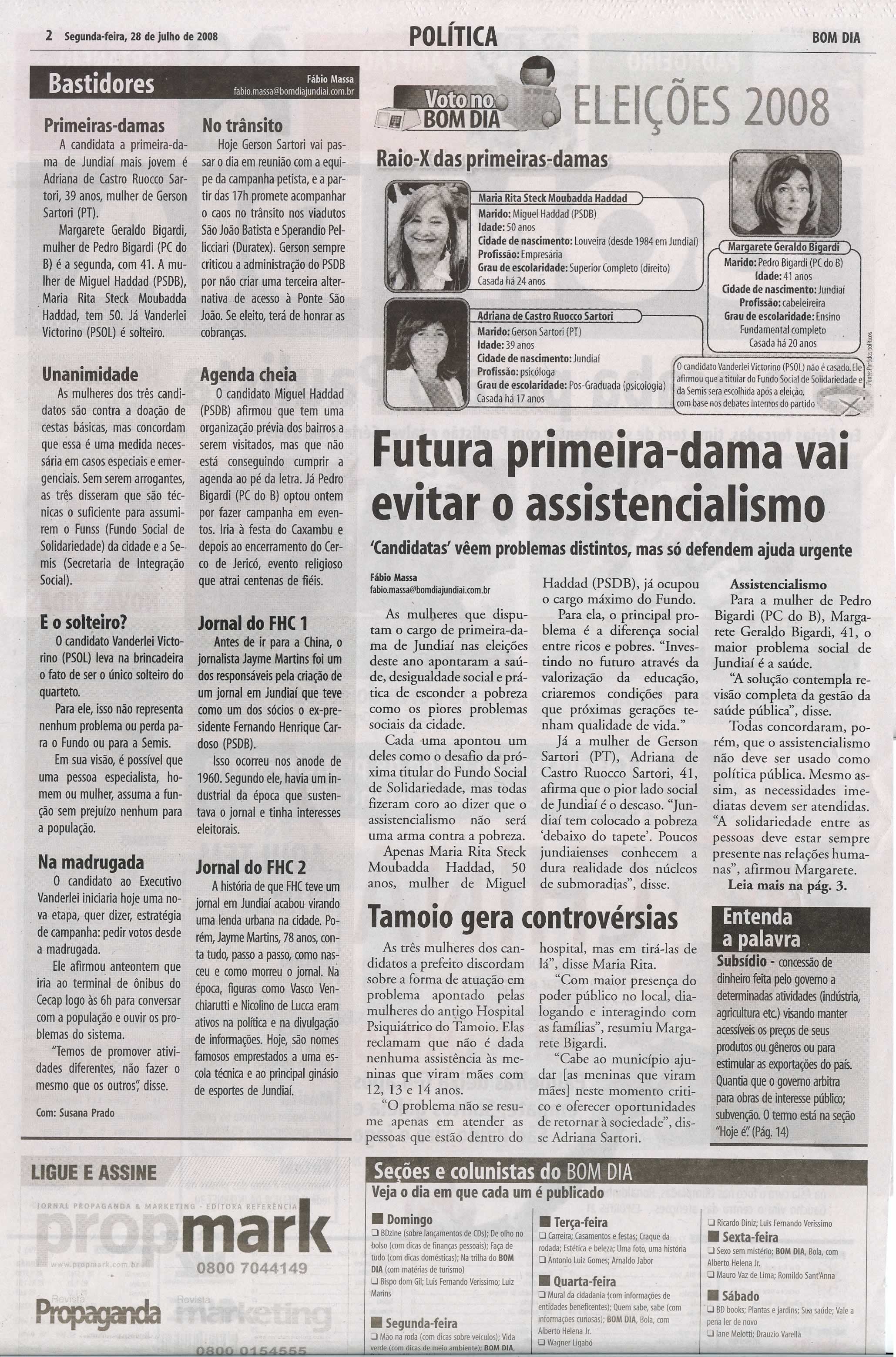Bom Dia Jundiaí - 28/07/2008