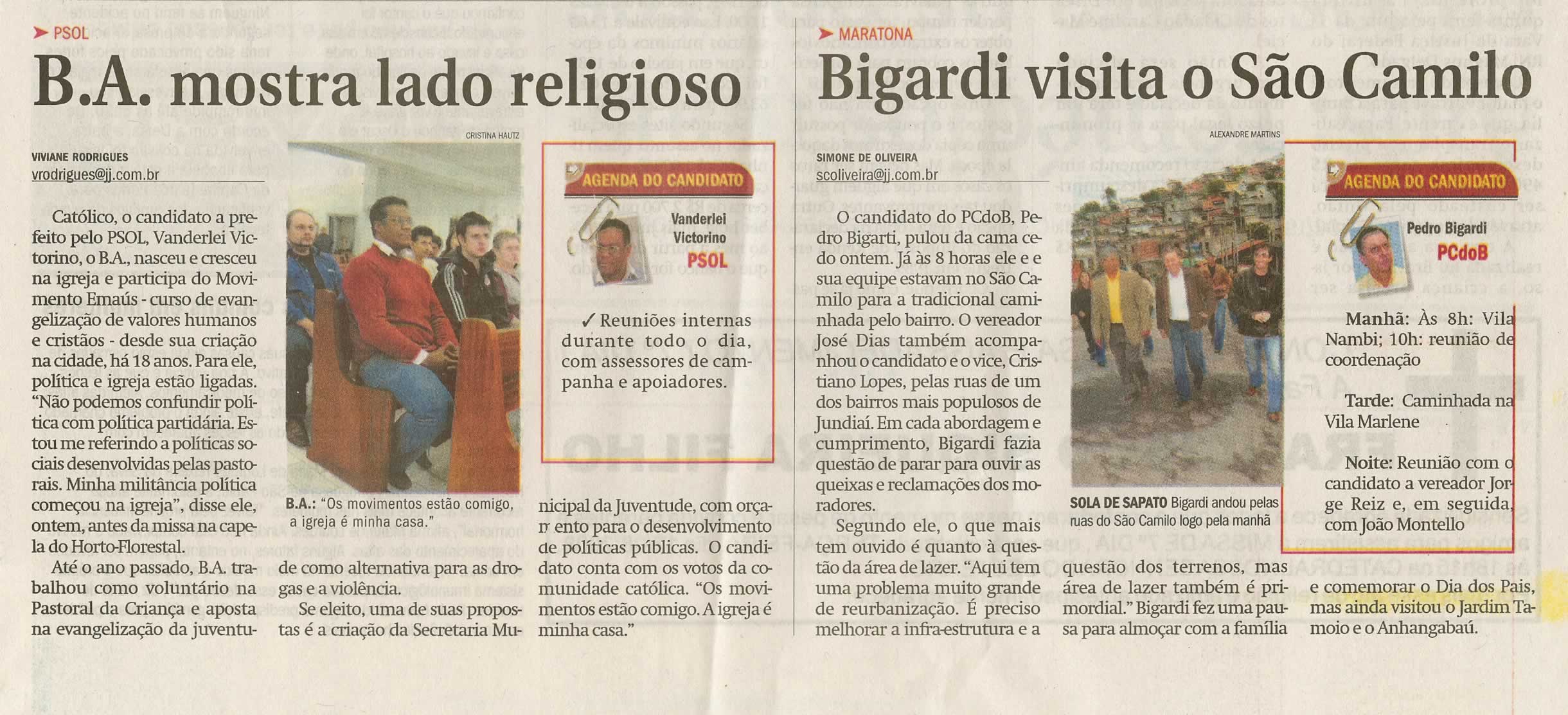 Jornal de Jundiaí - 11/08/2008