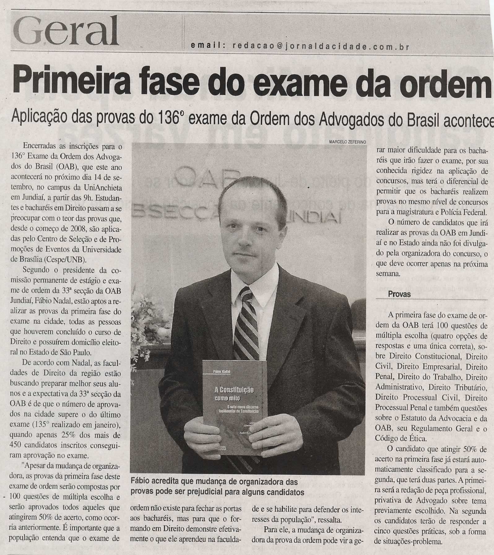 Jornal da Cidade - 26/08/2008