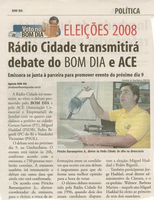 Bom Dia Jundiaí - 04/09/2008