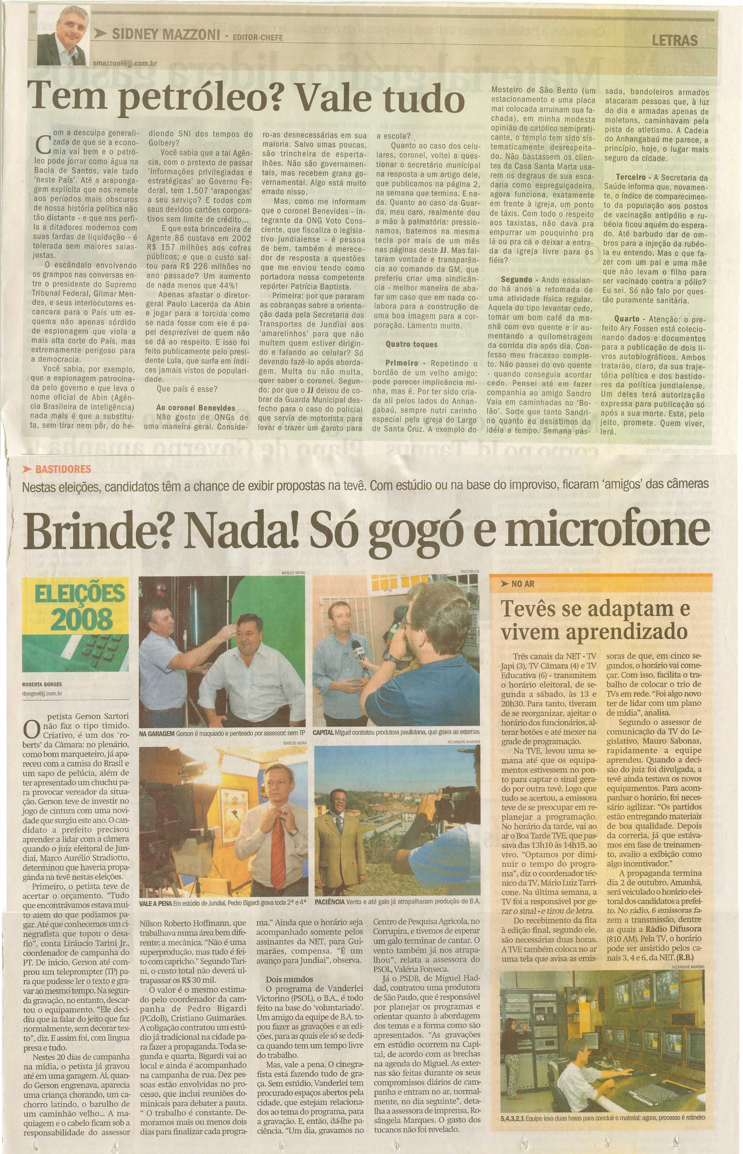Jornal de Jundiaí - 07/09/2008