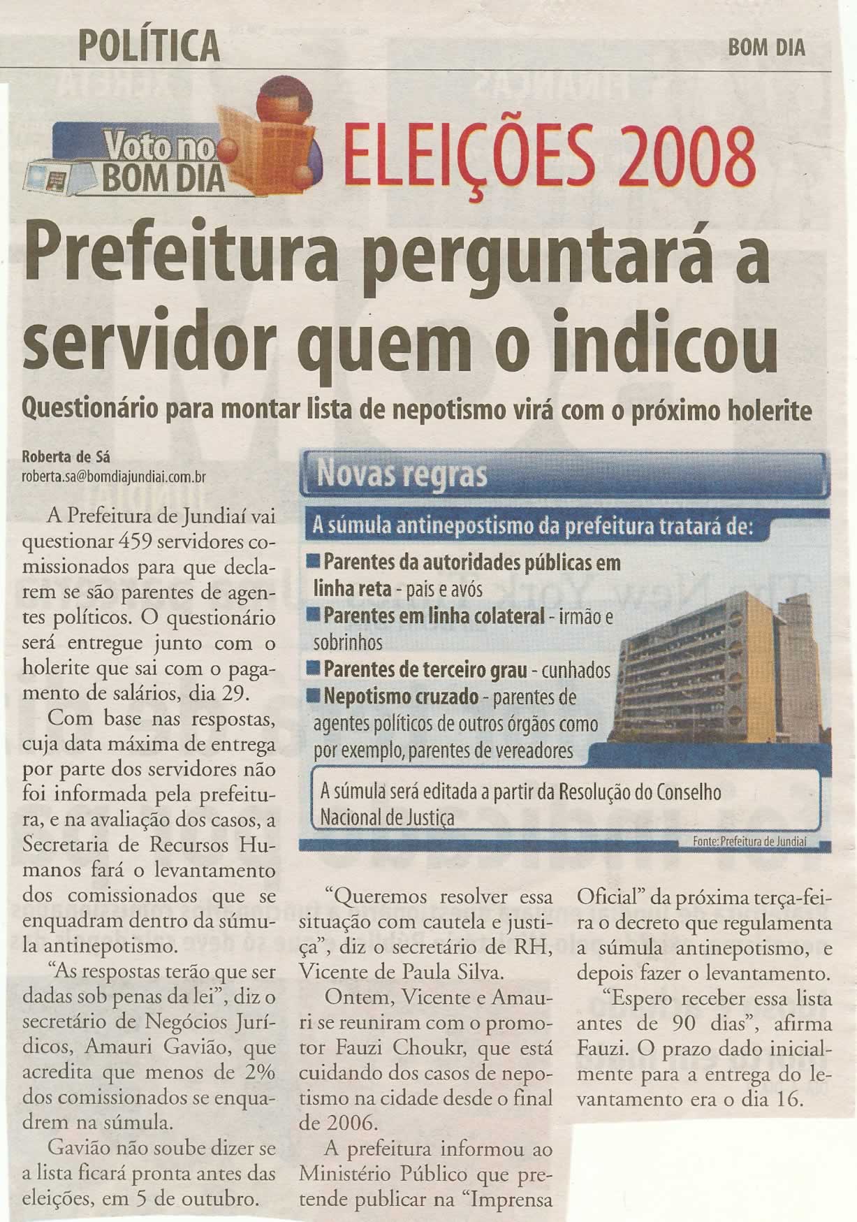 Bom Dia Jundiaí - 18/09/2008