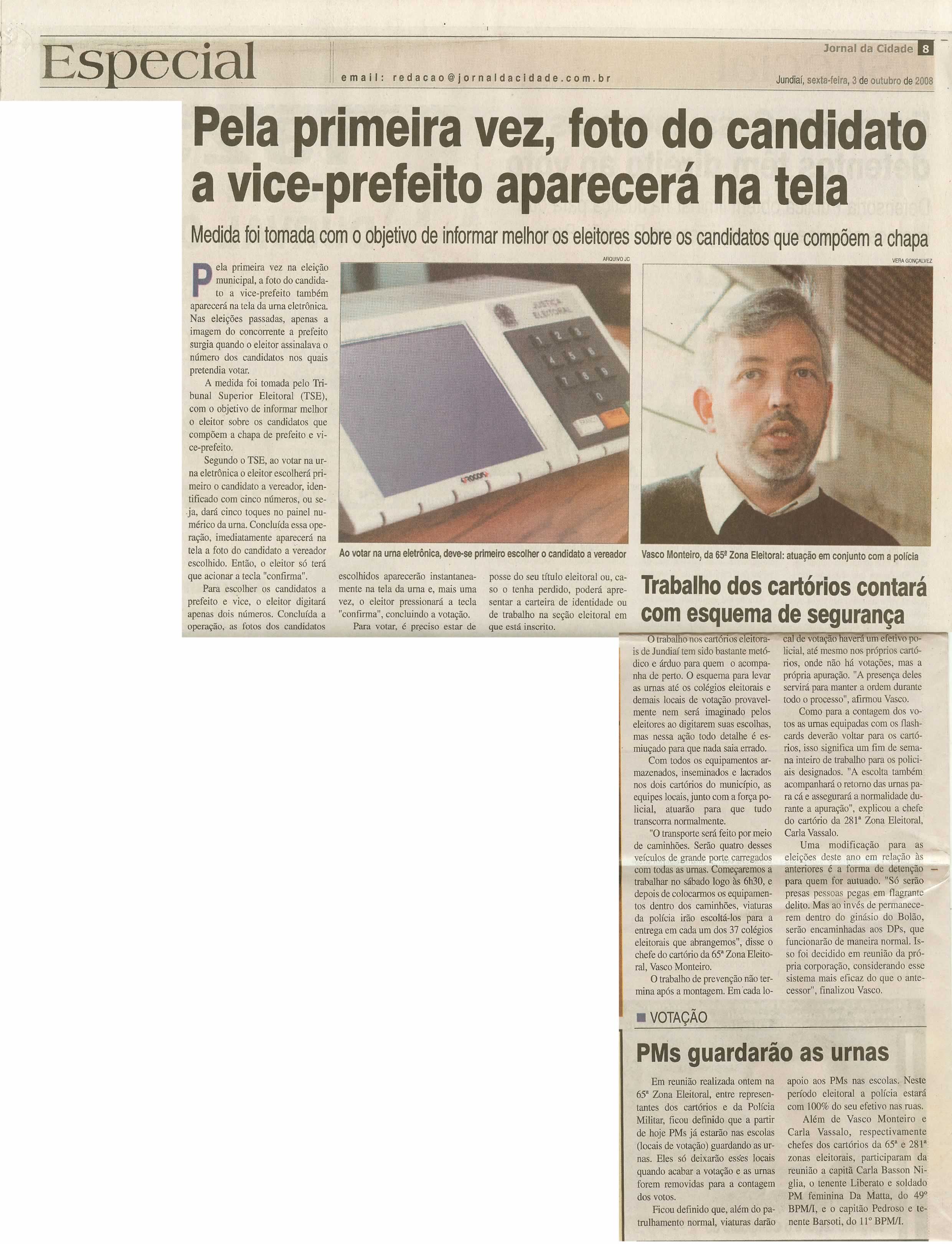 Jornal da Cidade - 03/10/2008