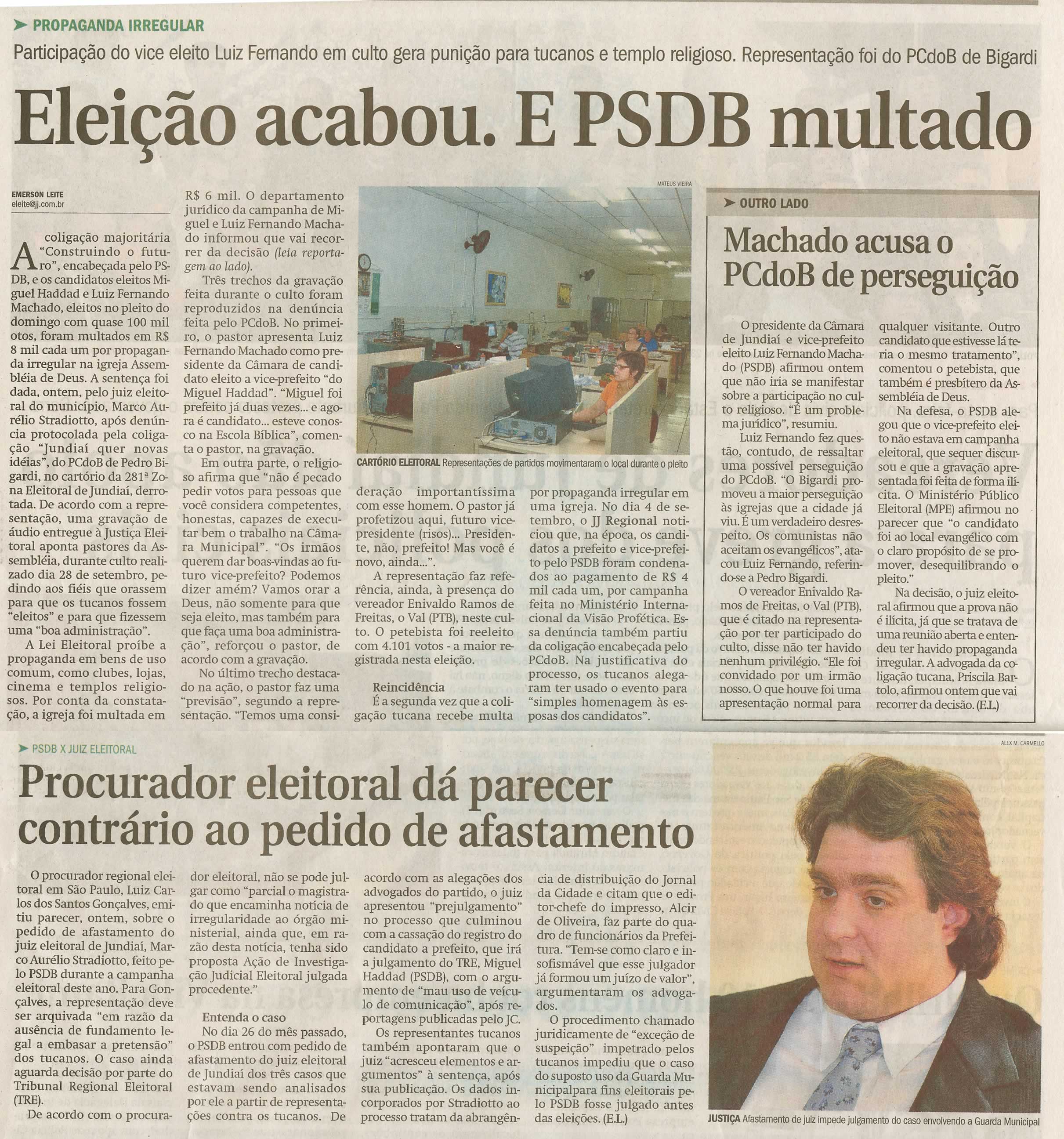 Jornal de Jundiaí - 08/10/2008