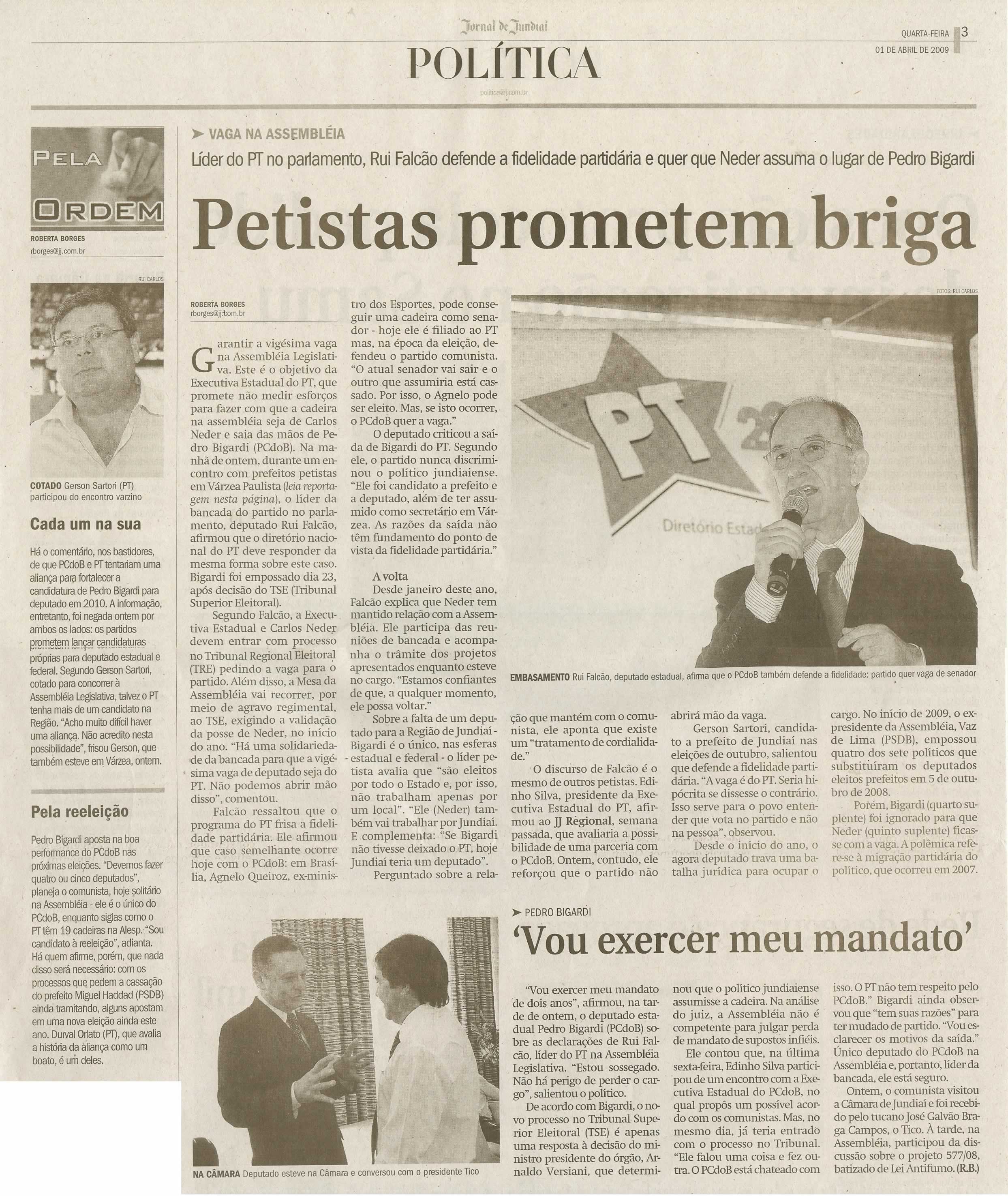 Jornal de Jundiaí - 01/04/2009