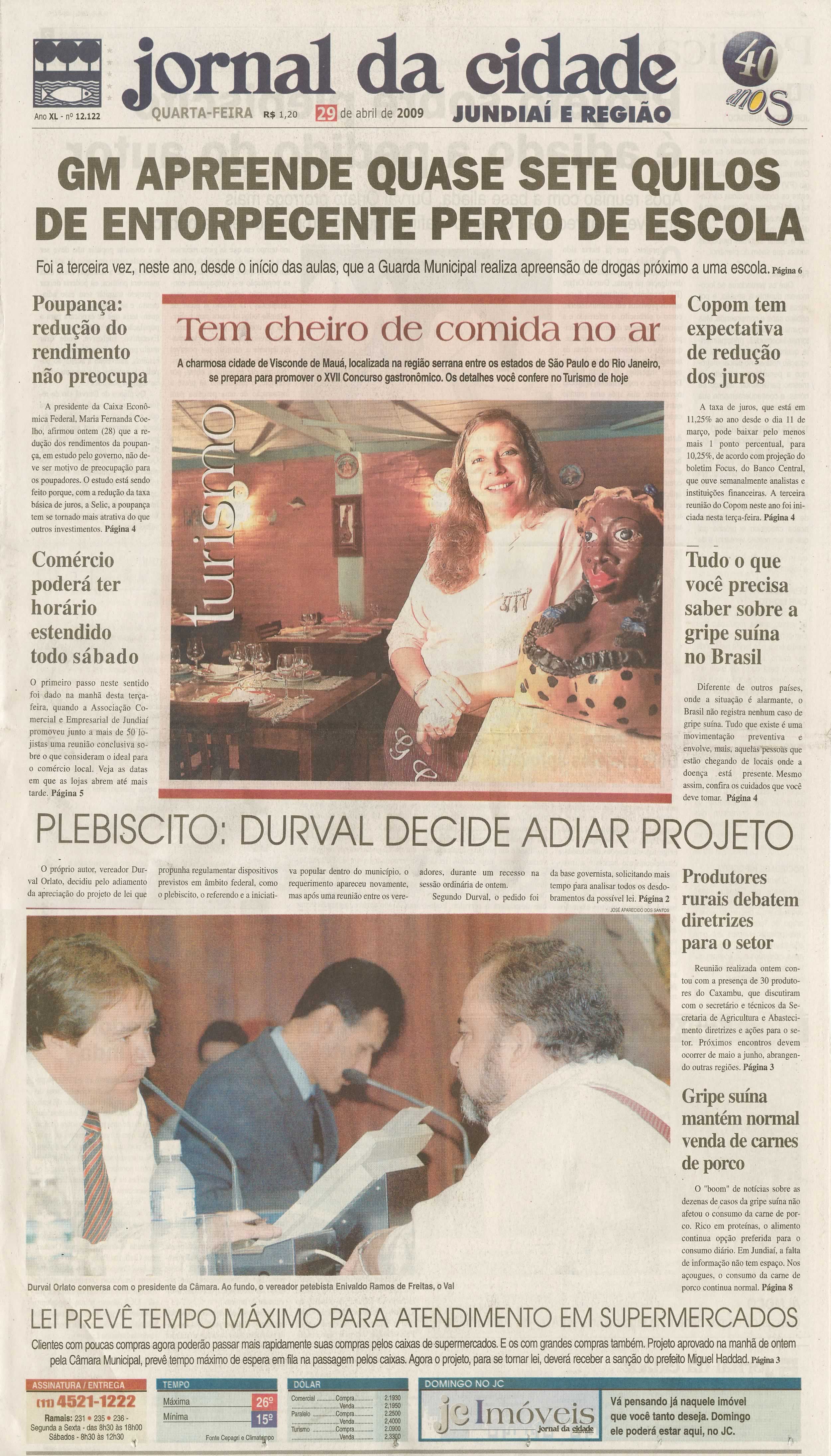 Jornal da Cidade - 29/04/2009