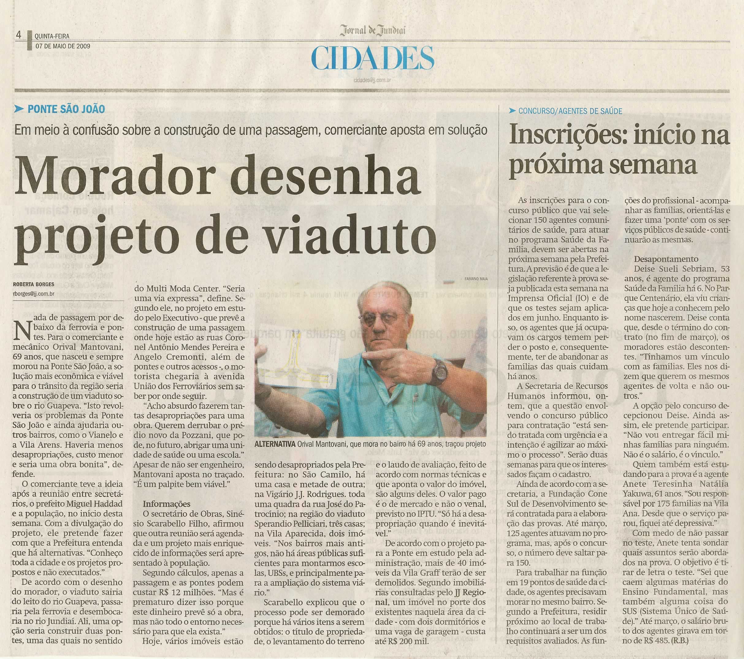 Jornal de Jundiaí - 07/05/2009