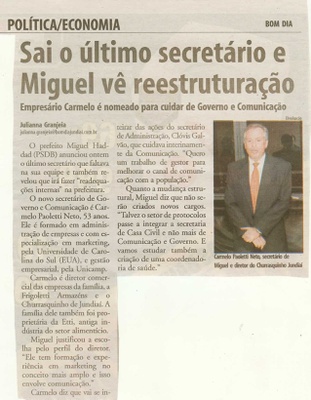 Bom Dia Jundiaí - 30/05/2009