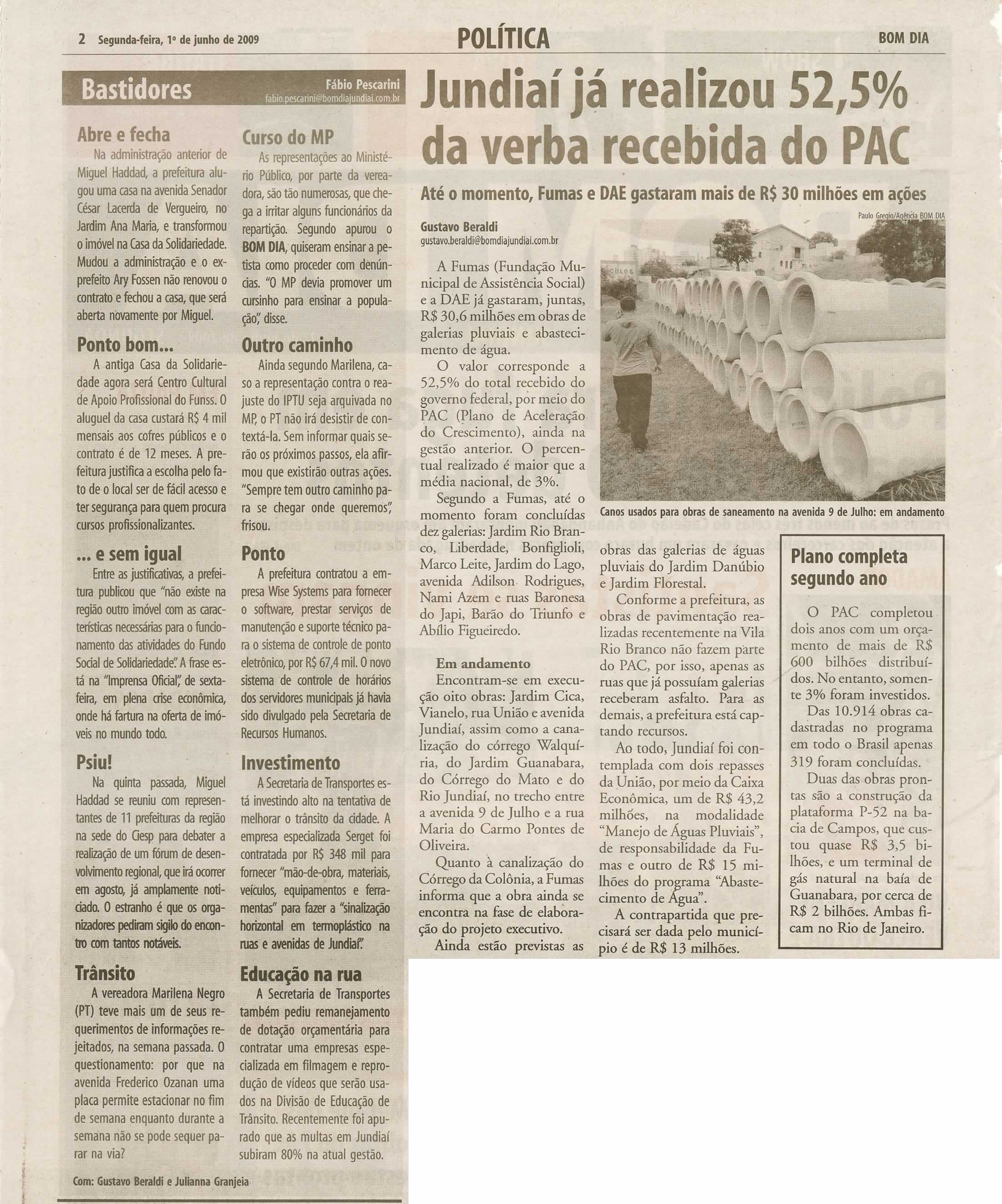 Bom Dia Jundiaí - 01/06/2009