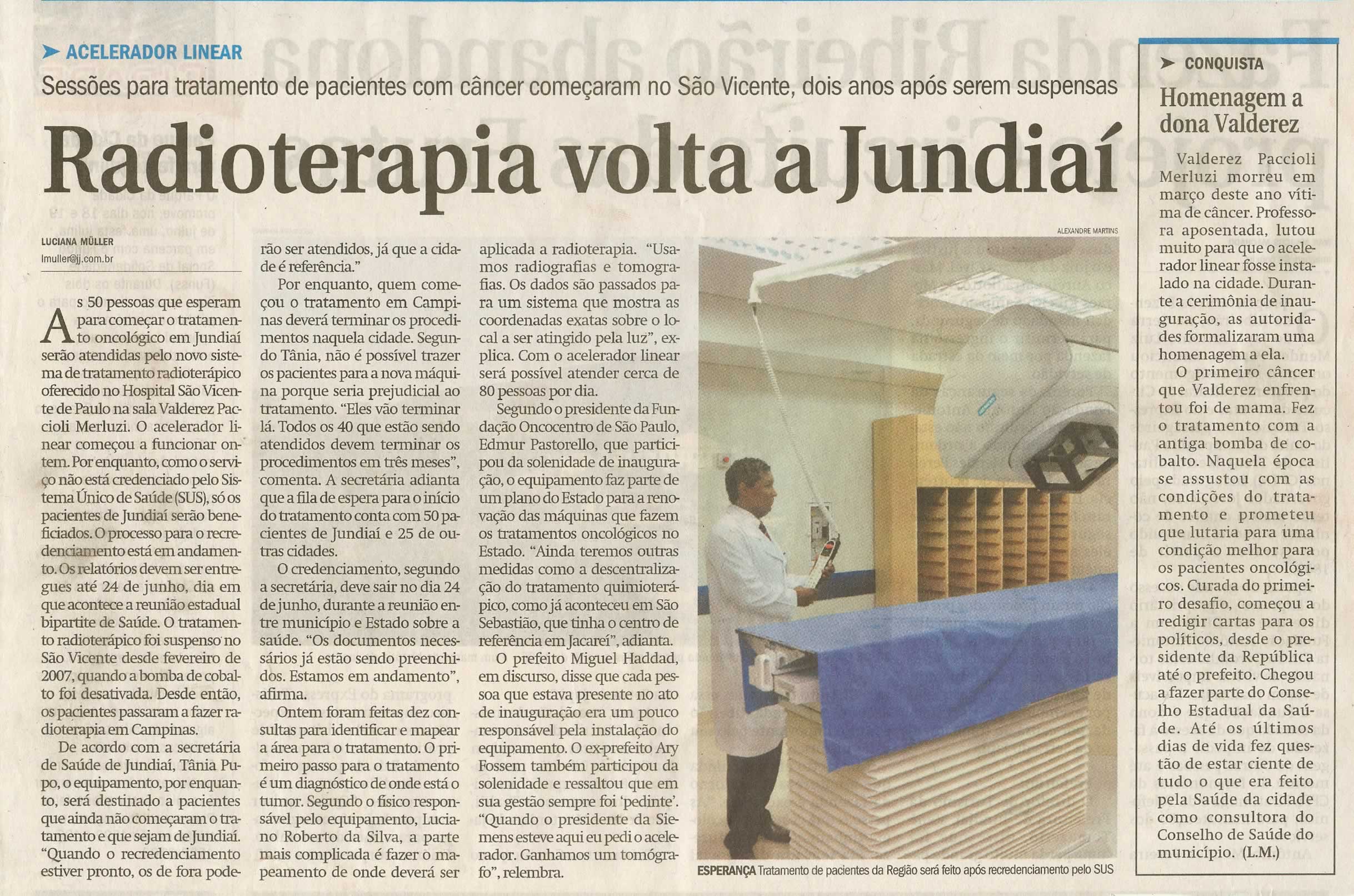 Jornal de Jundiaí - 09/06/2009