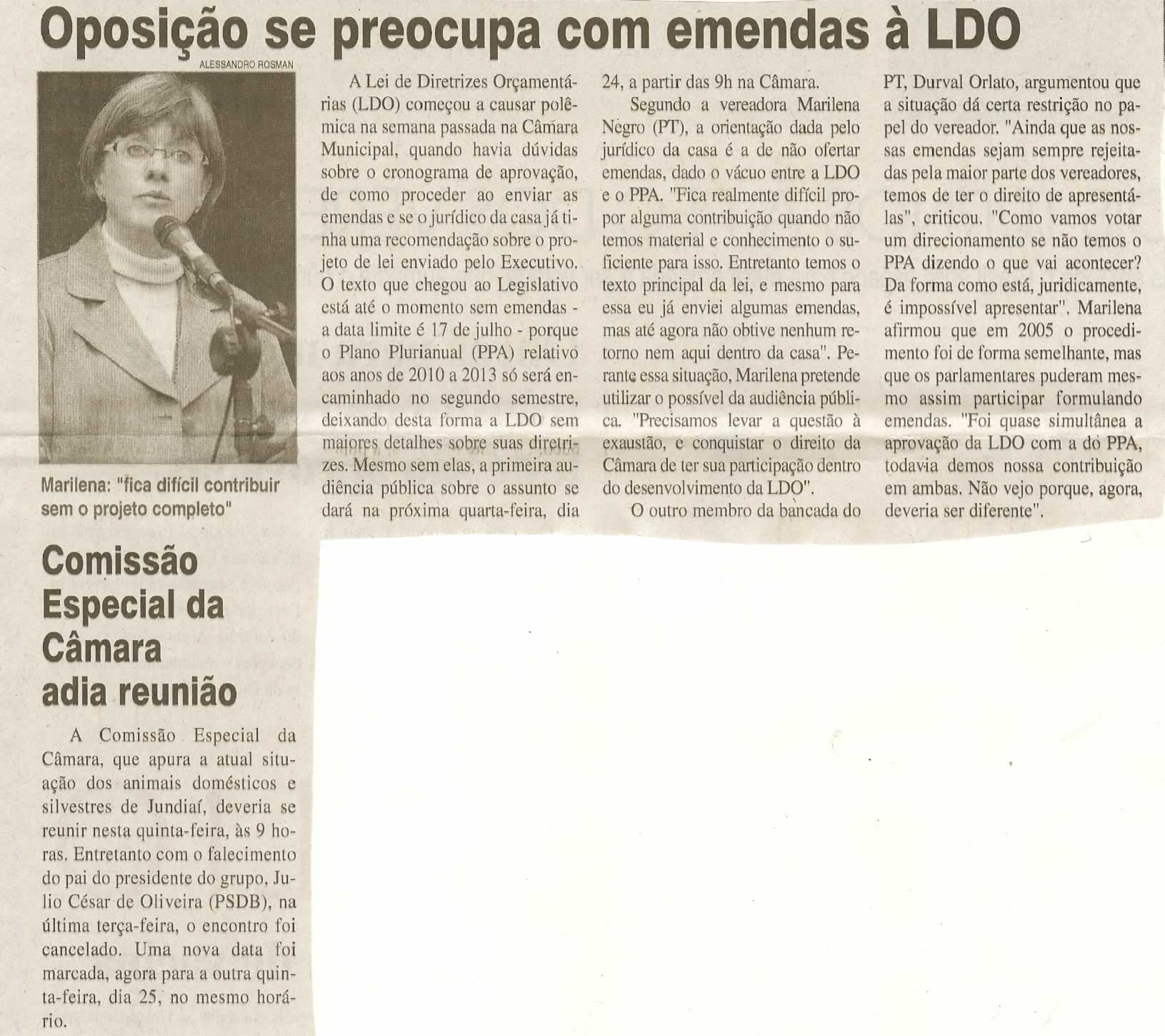 Jornal da Cidade - 18/06/2009