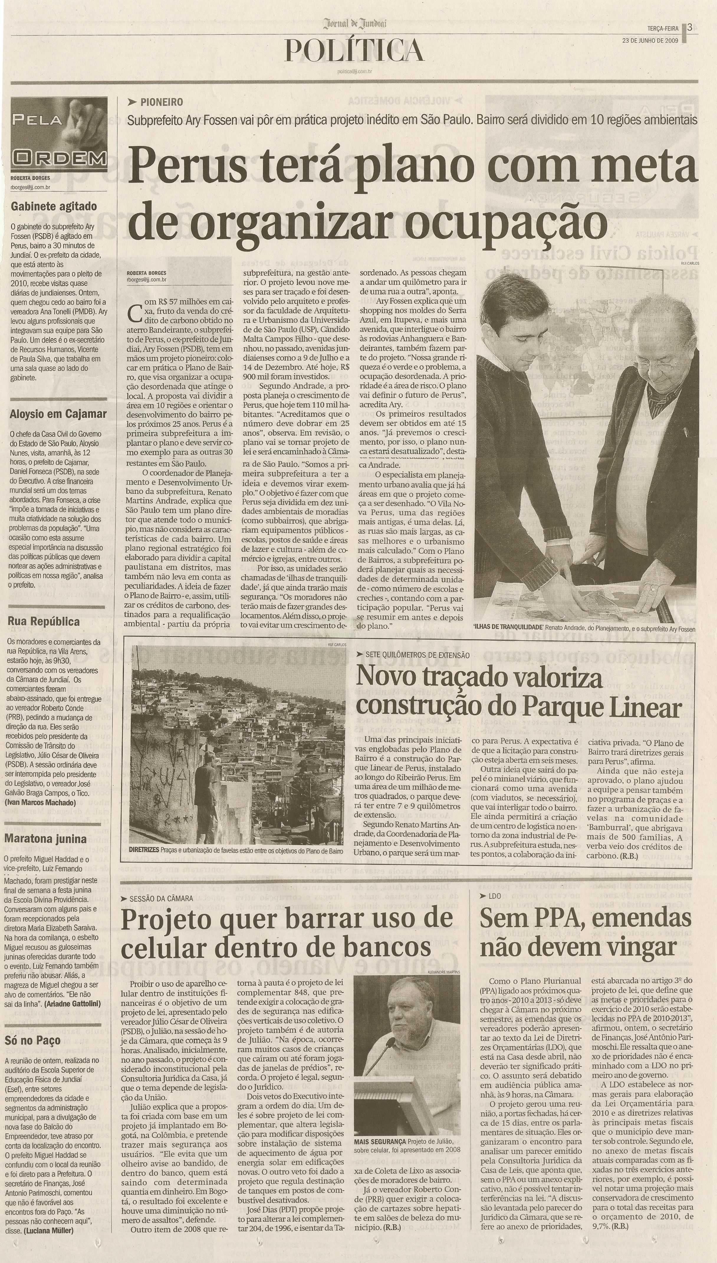 Jornal de Jundiaí - 23/06/2009