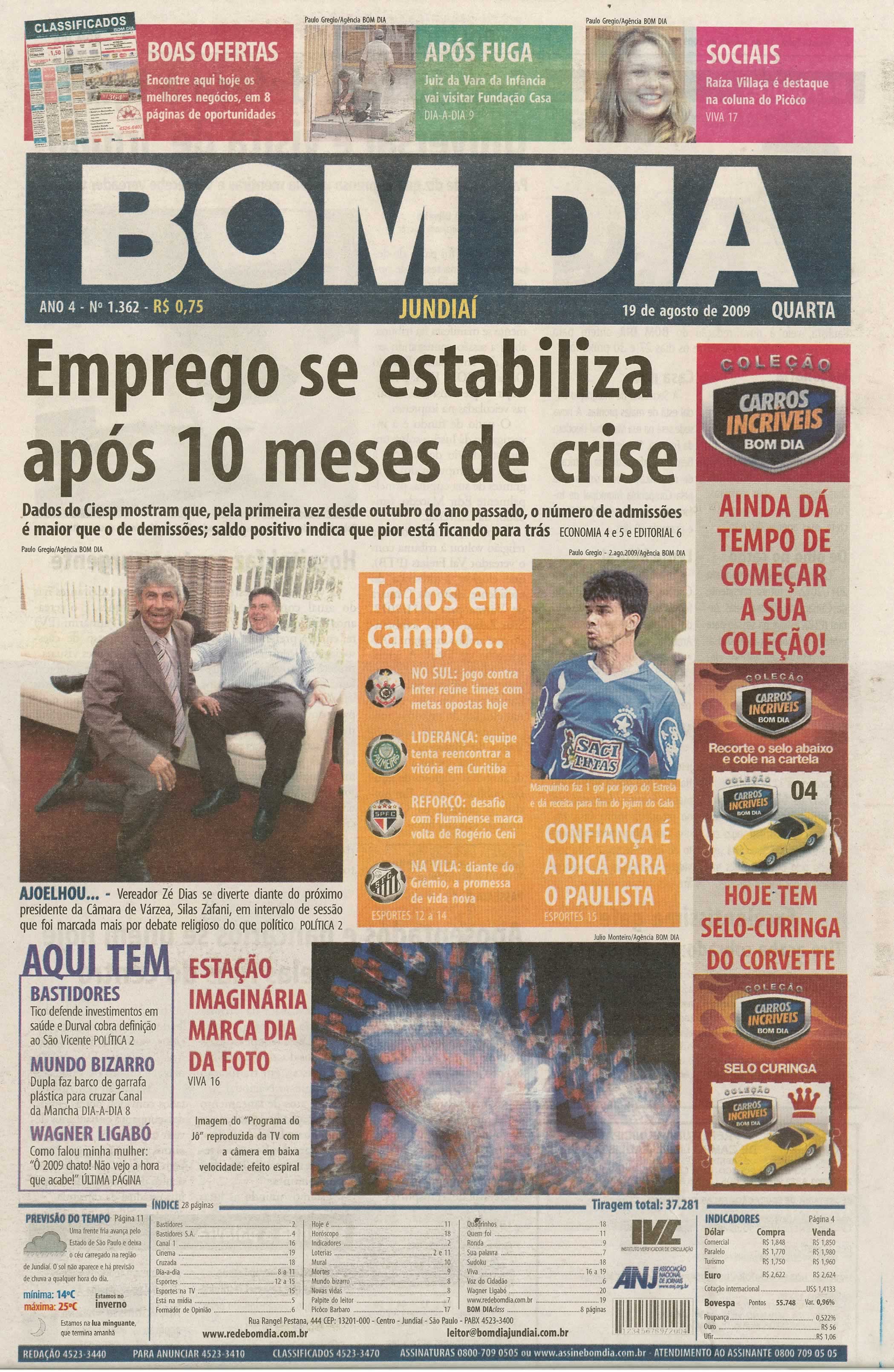 Bom Dia Jundiaí - 19/08/2009