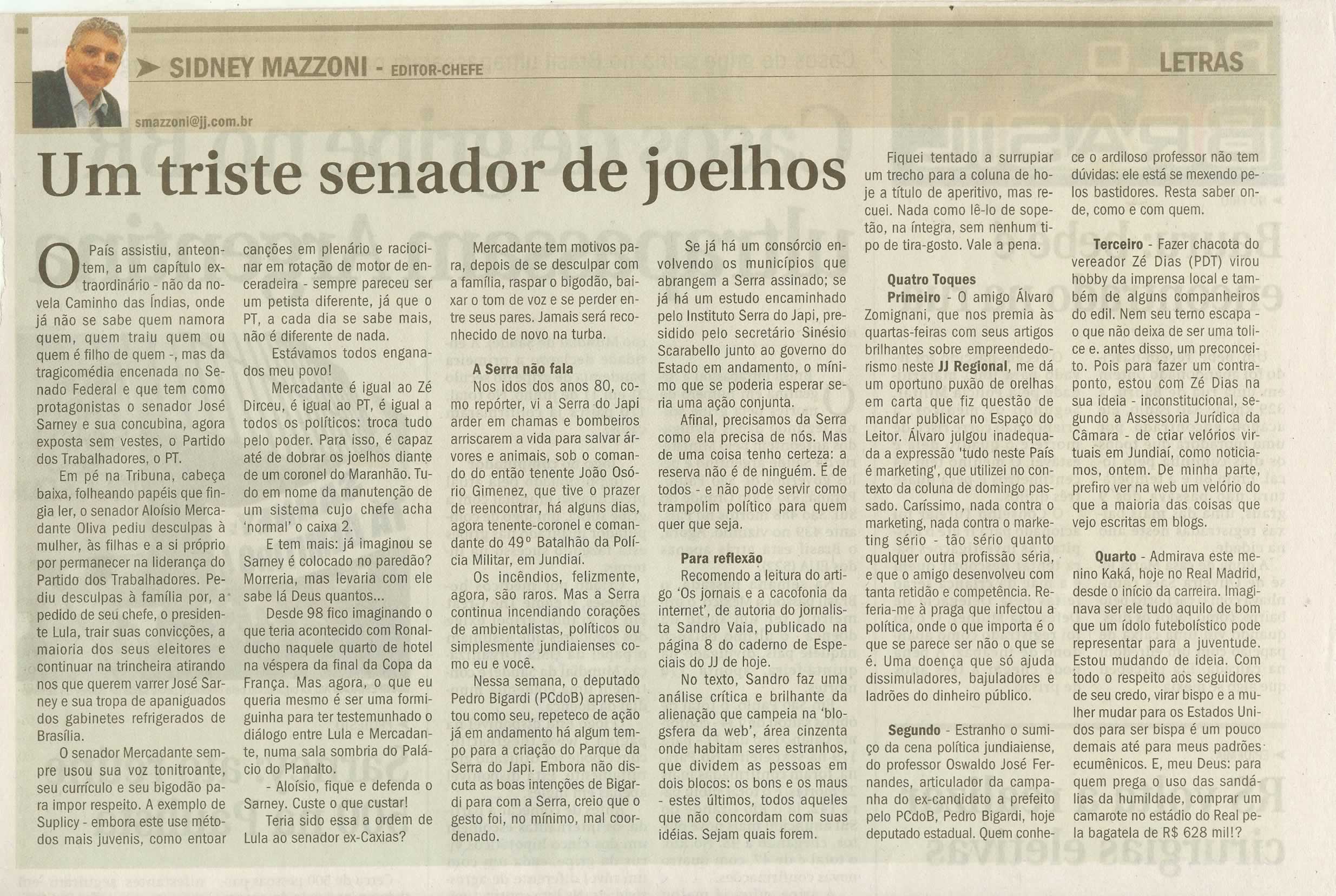 Jornal de Jundiaí - 23/08/2009