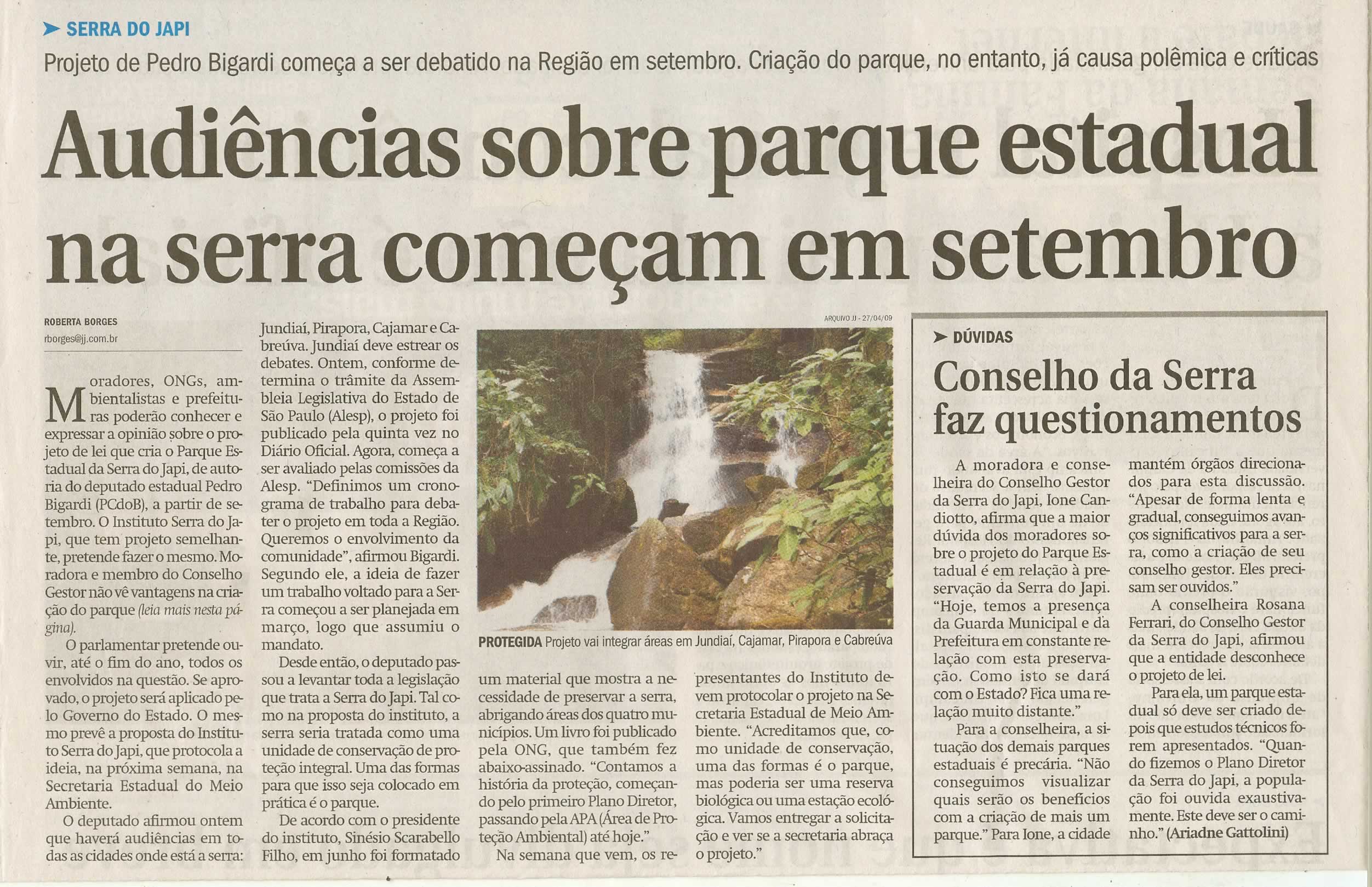 Jornal de Jundiaí - 26/08/2009
