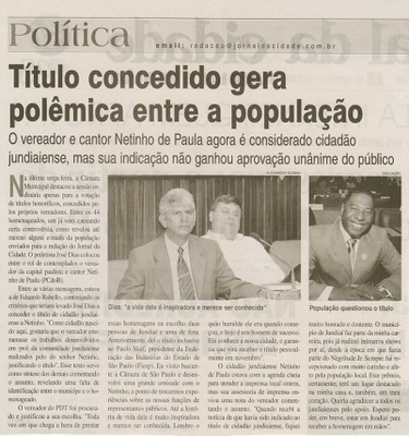 Jornal da Cidade - 03/09/2009