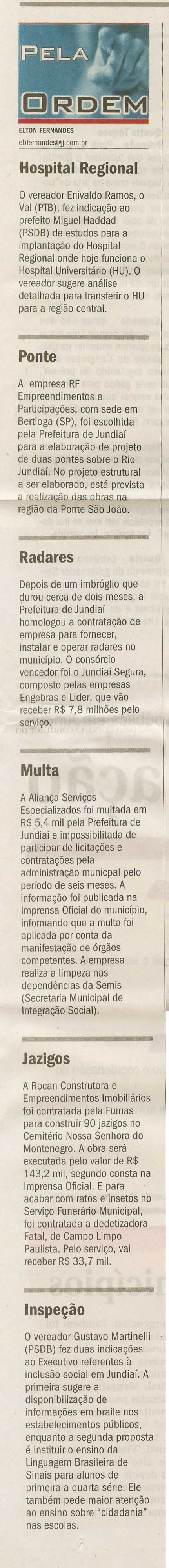 Jornal de Jundiaí - 06/09/2009