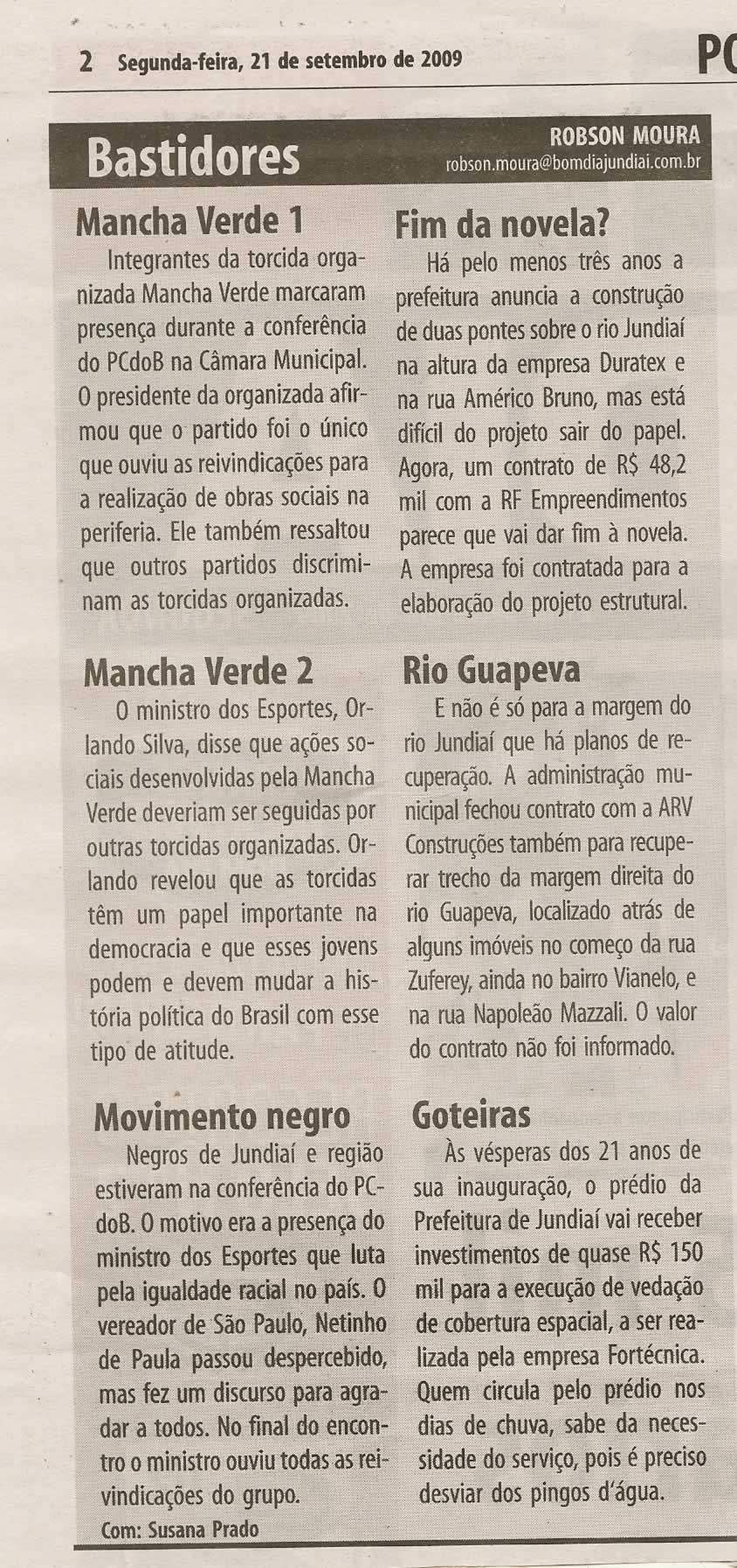 Bom Dia Jundiaí - 21/09/2009