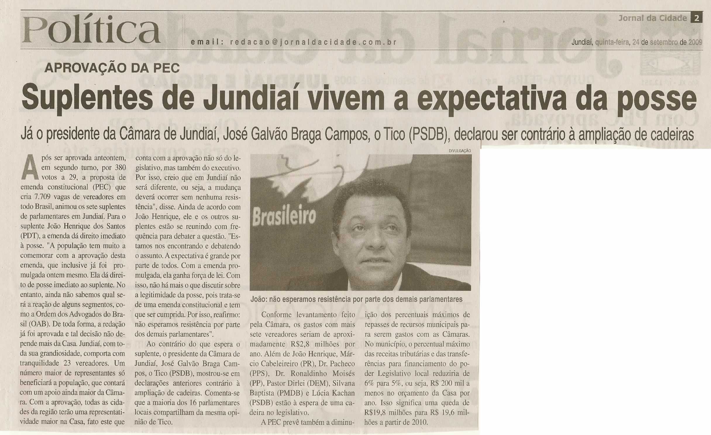 Jornal da Cidade - 24/09/2009