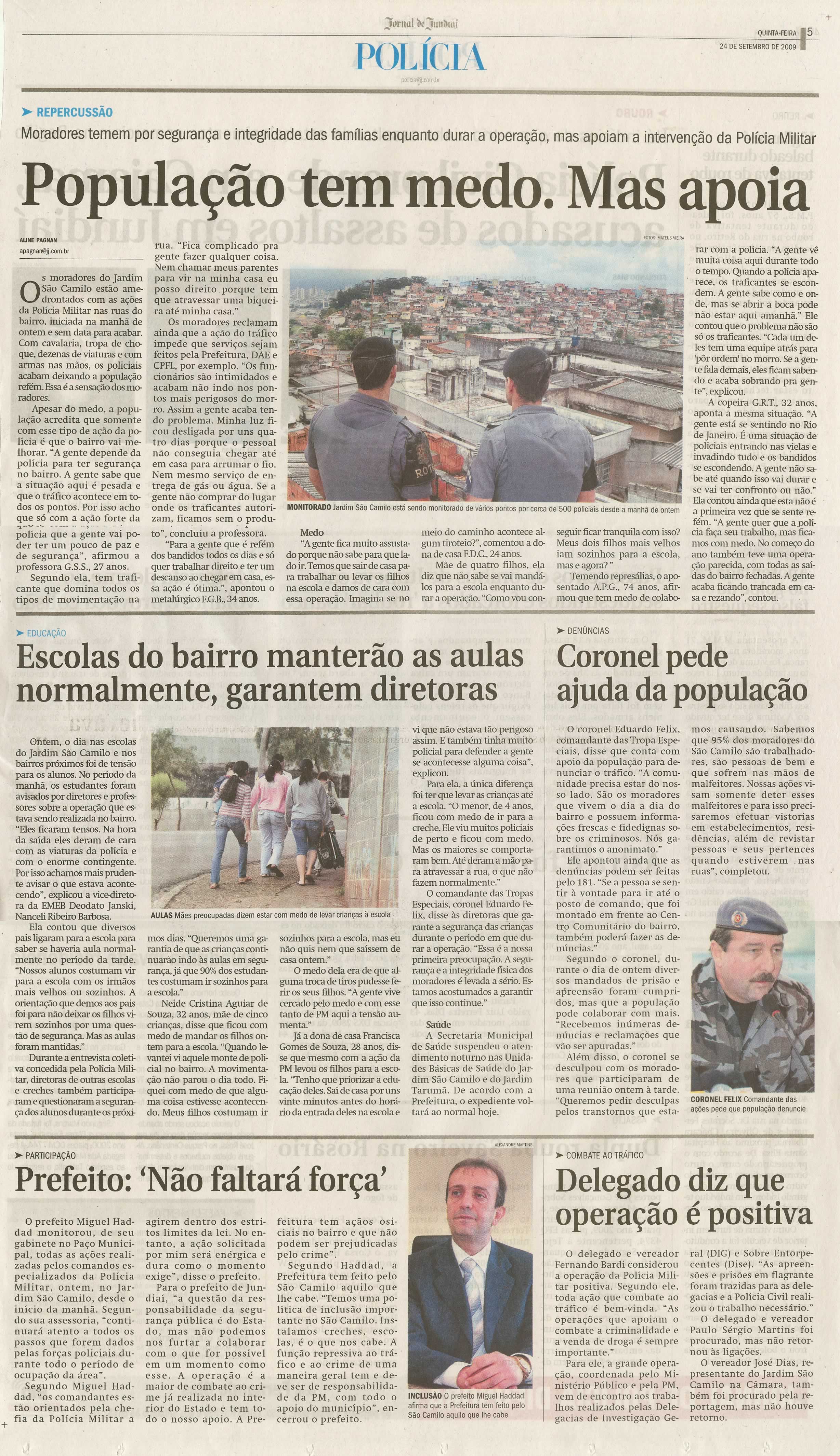 Jornal de Jundiaí - 24/09/2009