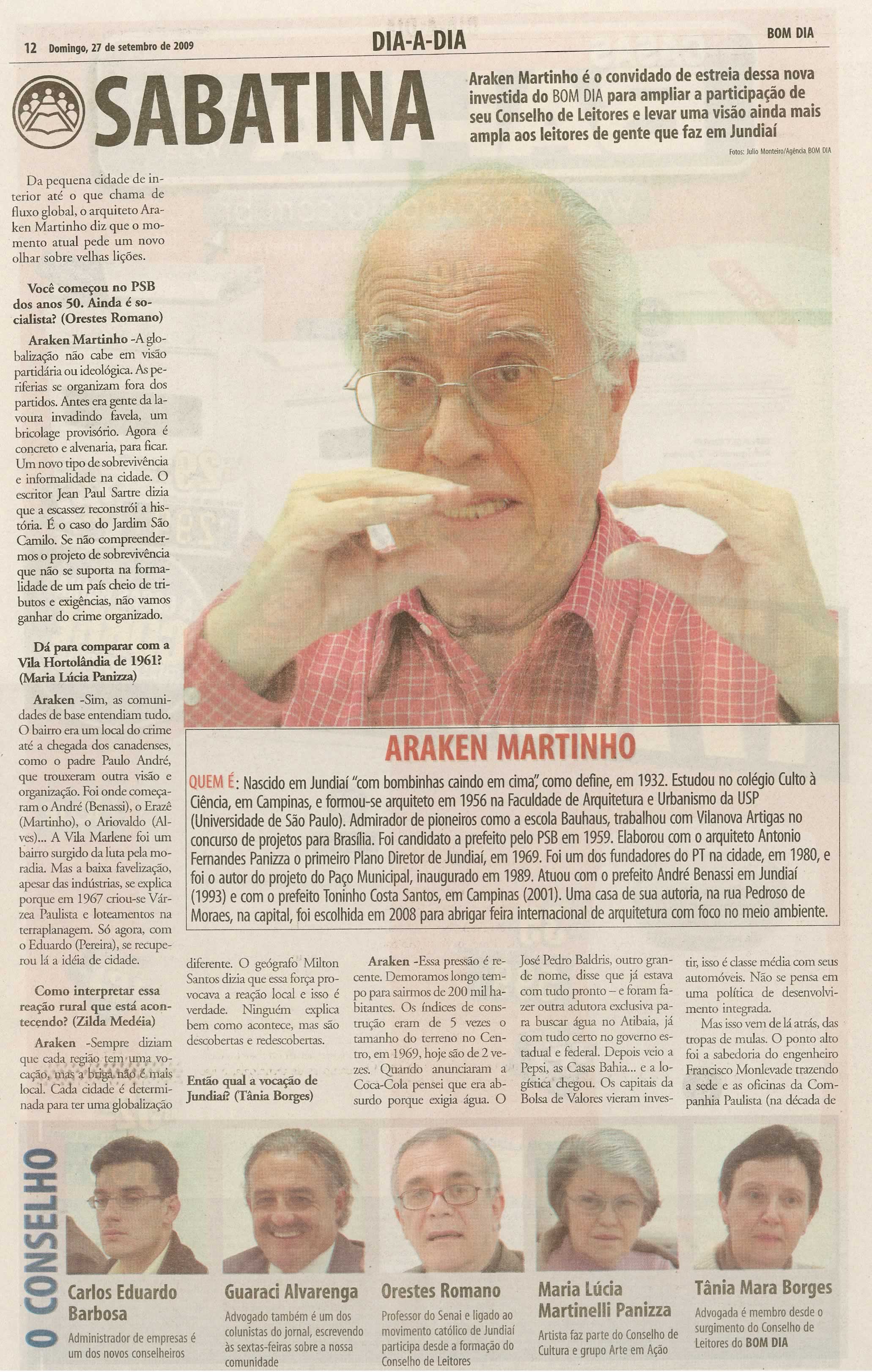 Bom Dia Jundiaí - 27/09/2009