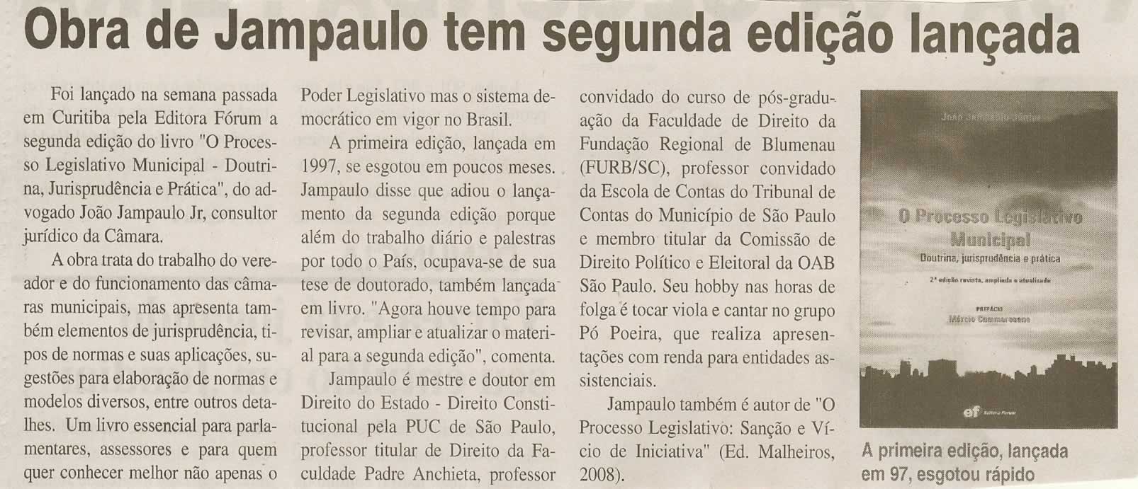 Jornal da Cidade - 03/10/2009