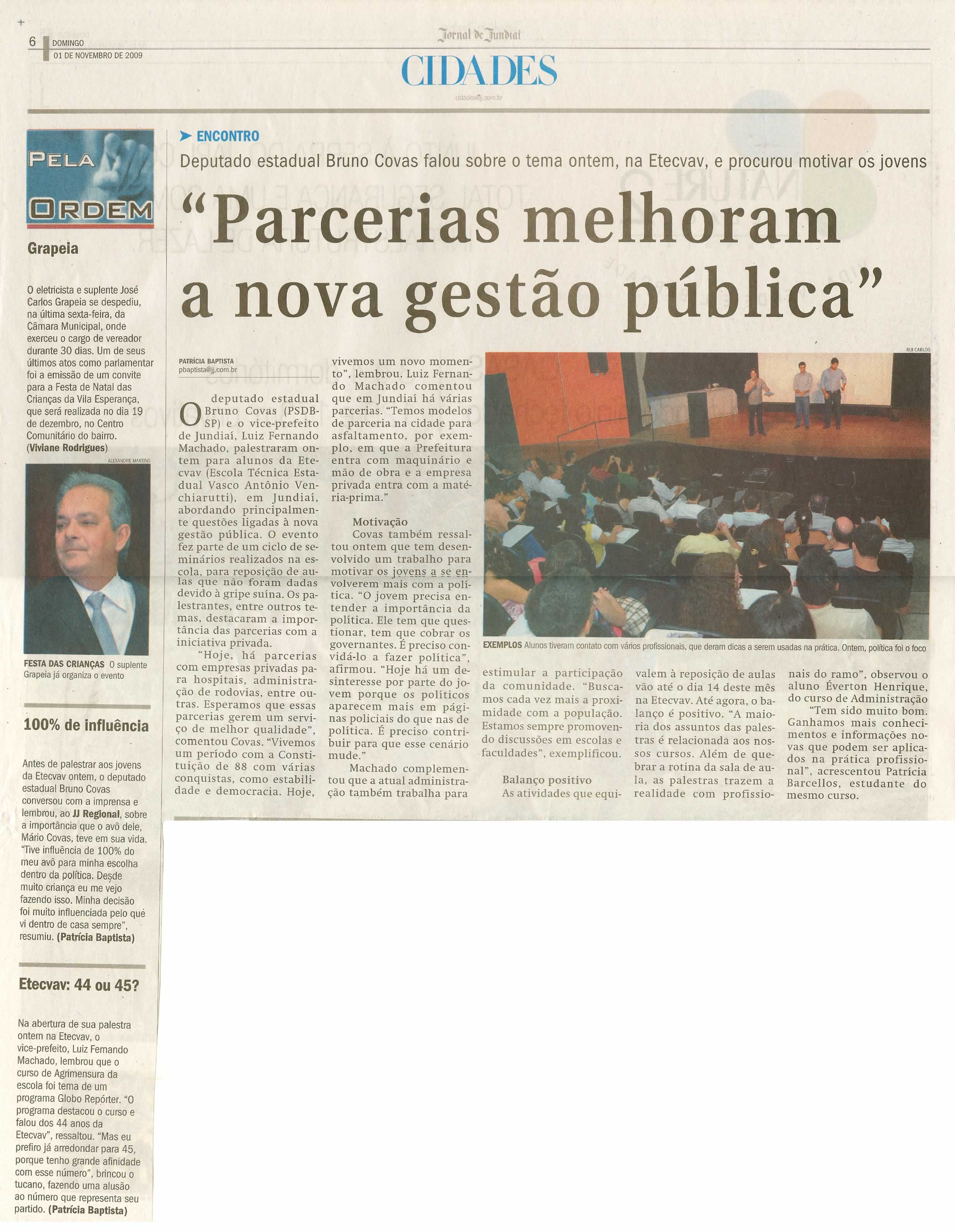 Jornal de Jundiaí - 01/11/2009