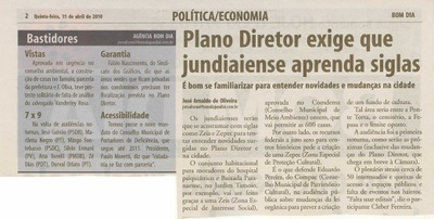 Bom Dia Jundiaí - 15/04/2010
