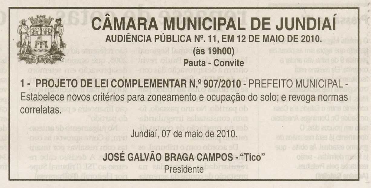 Jornal de Jundiaí - 08/05/2010