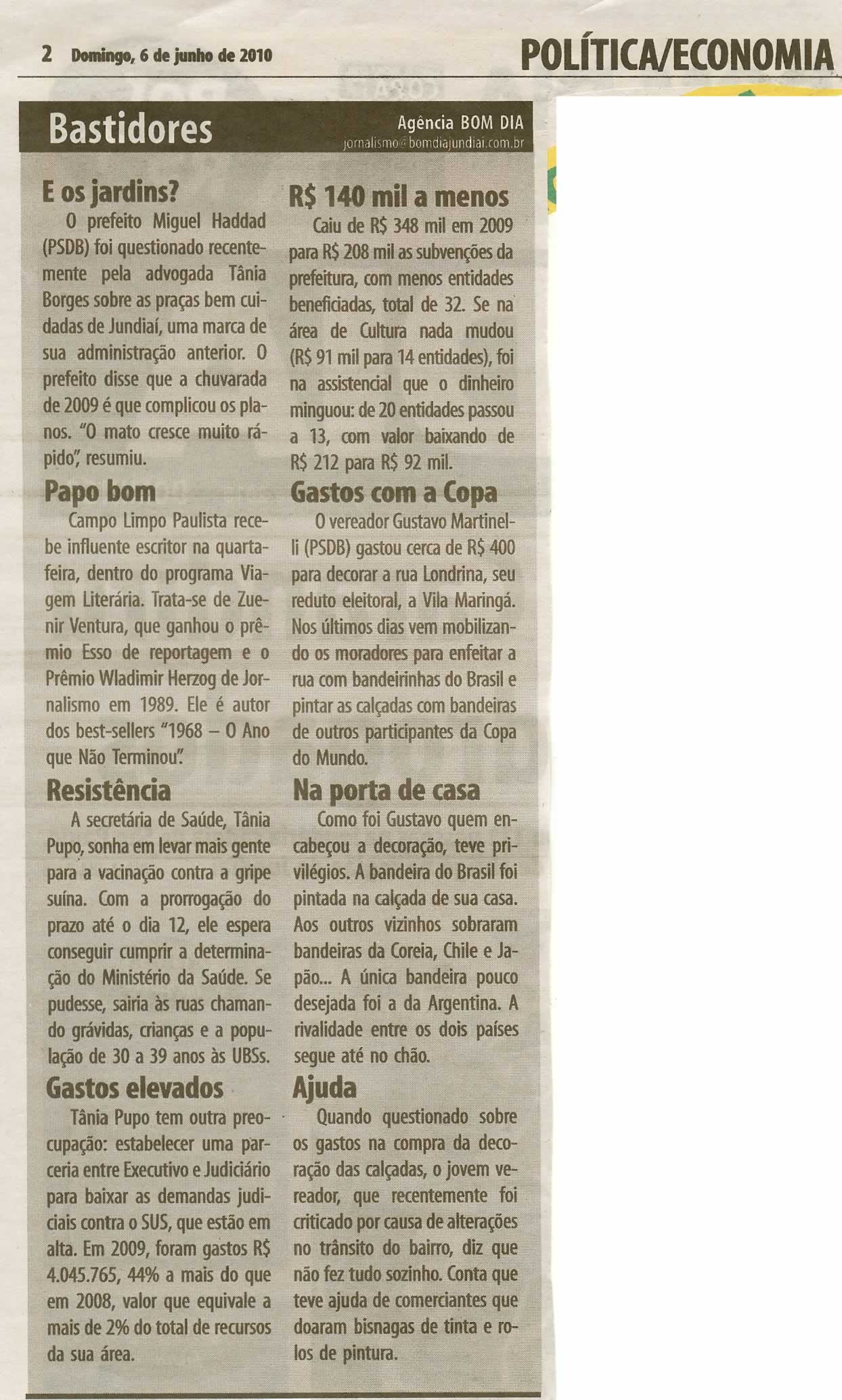 Bom Dia Jundiaí - 06/06/2010