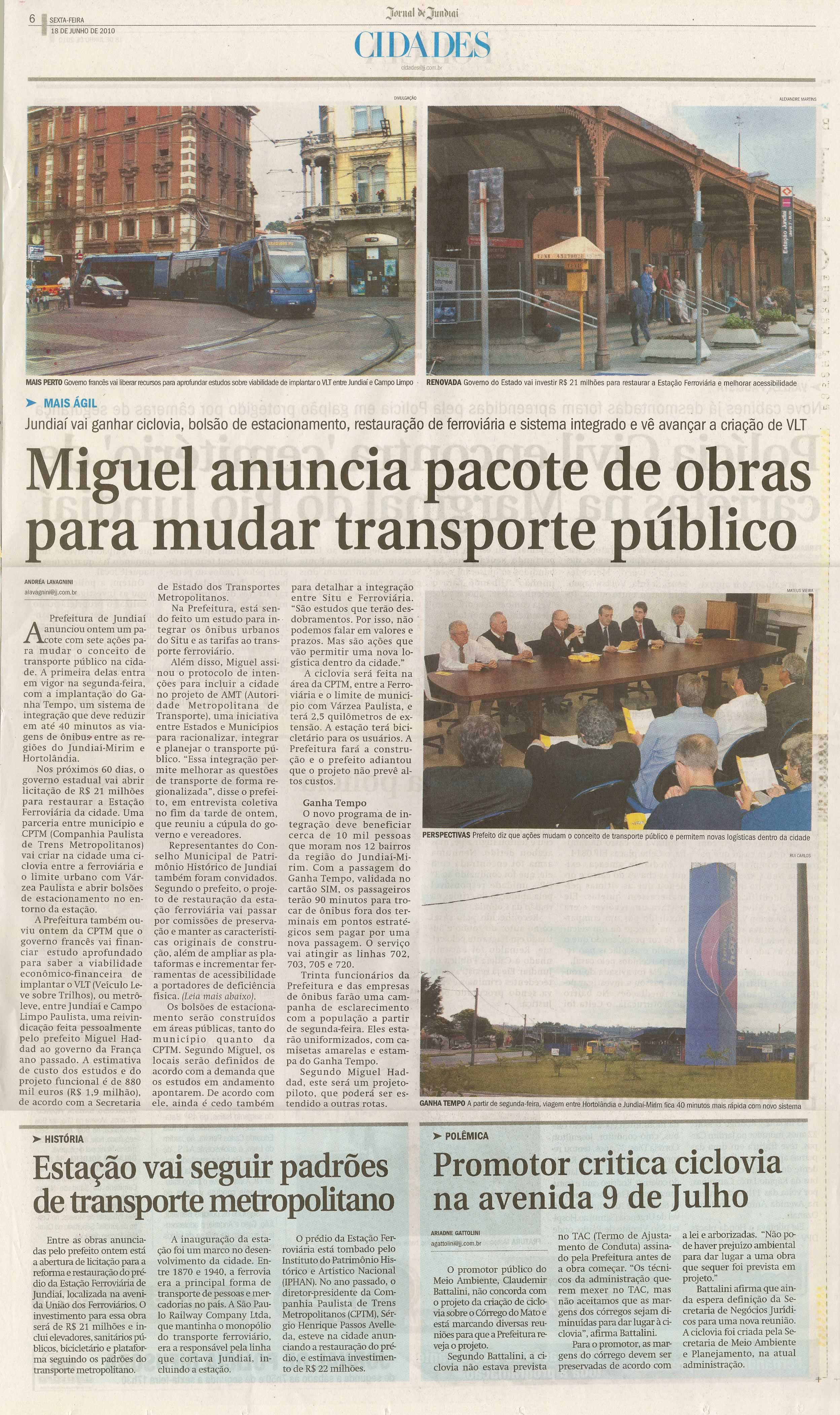 Jornal de Jundiaí - 18/06/2010