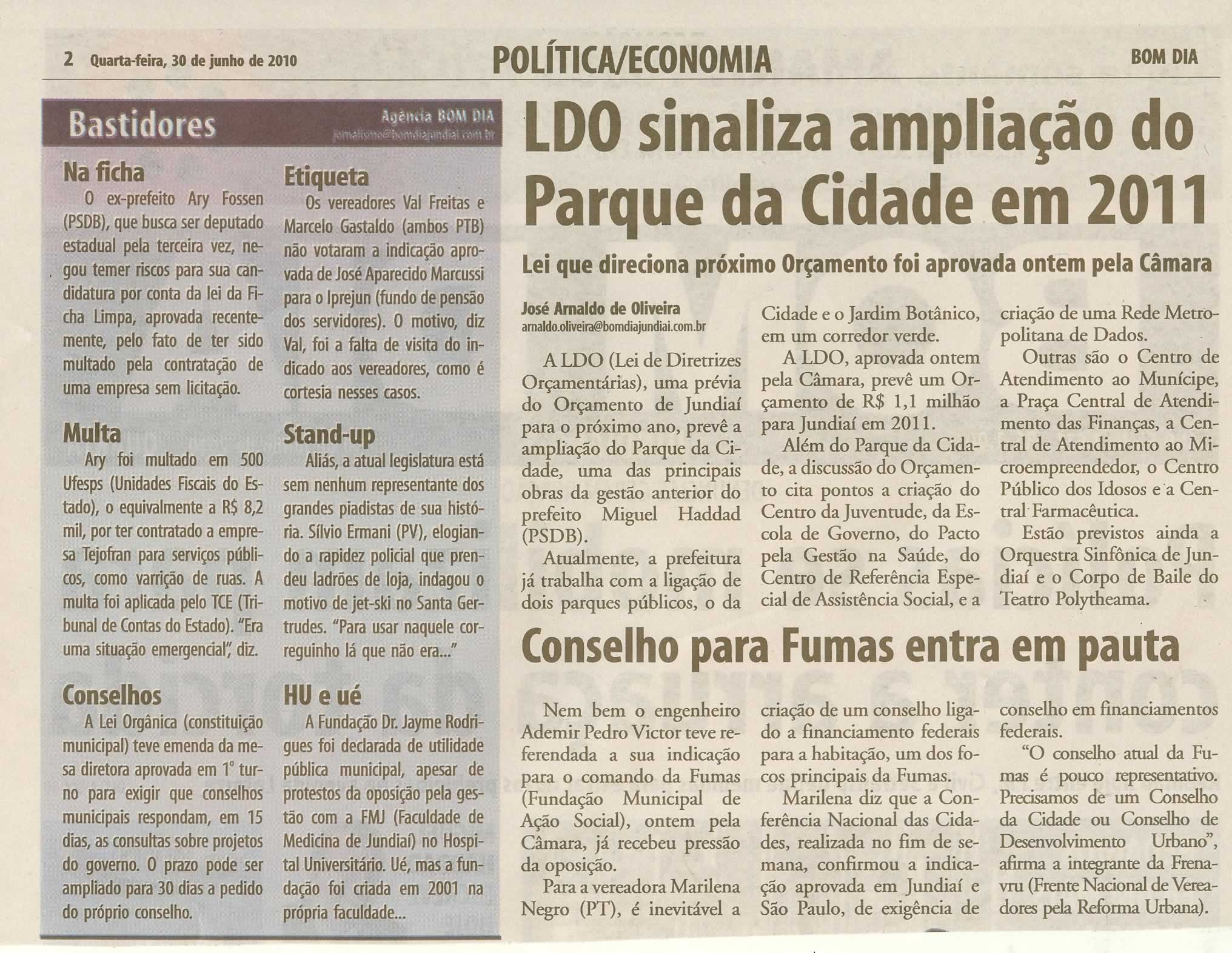 Bom Dia Jundiaí - 30/06/2010