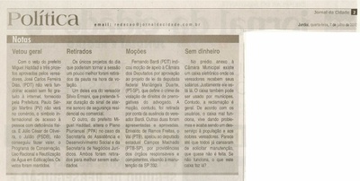 Jornal da Cidade - 07/07/2010