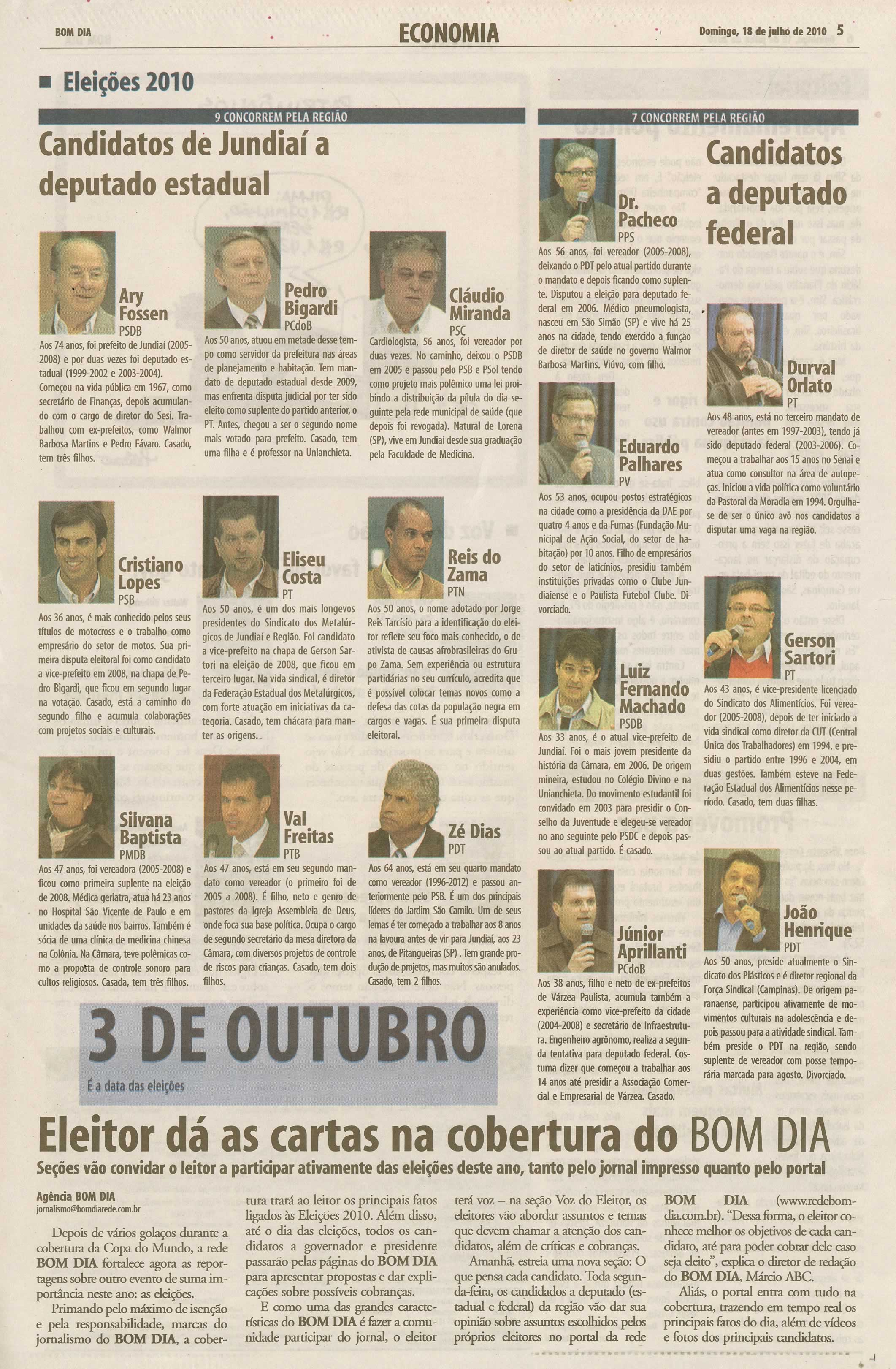 Bom Dia Jundiaí - 18/07/2010
