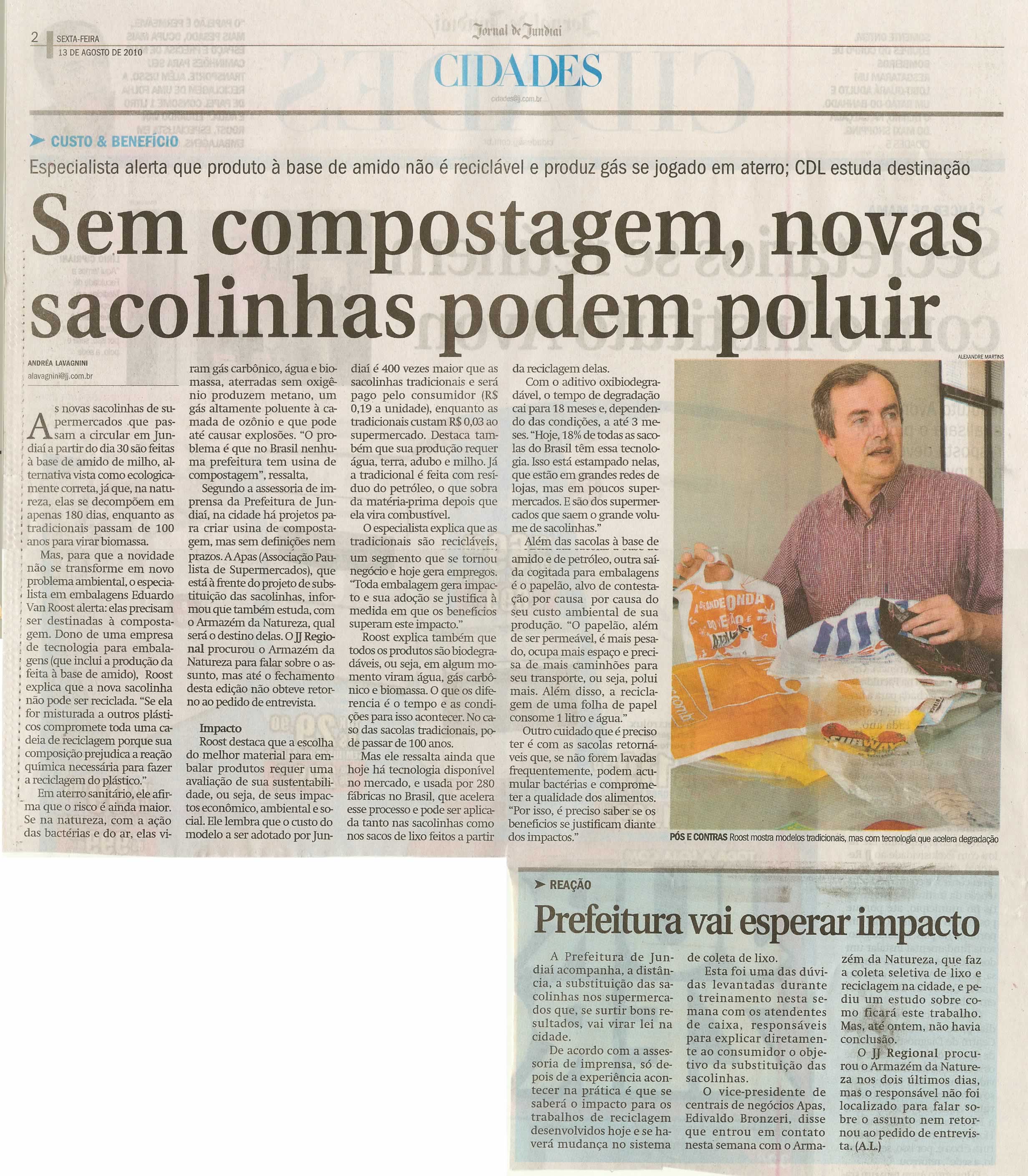 Jornal de Jundiaí - 13/08/2010